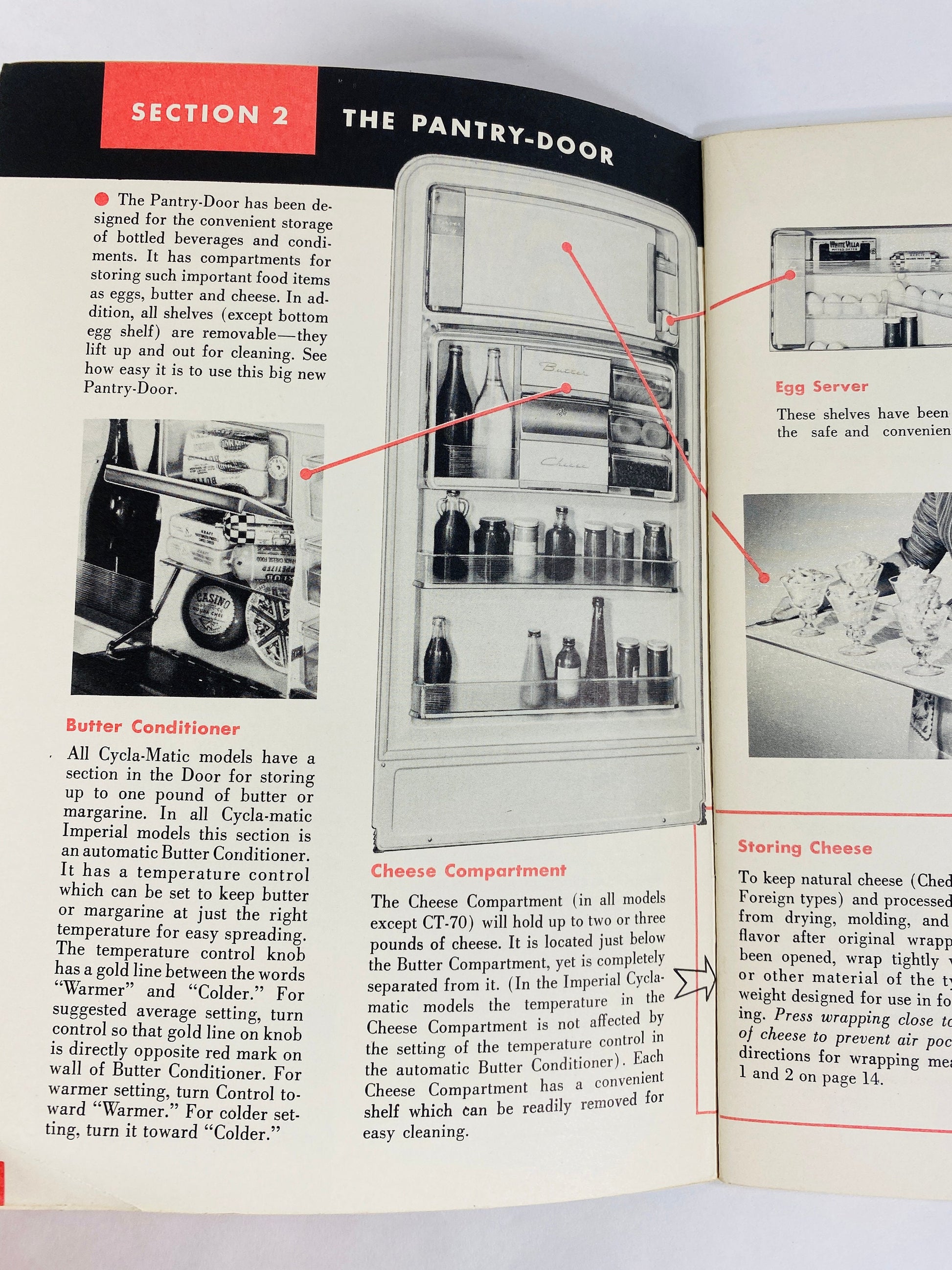 1958 Cyclo-matic Frigidaire Food Freezer Refrigerator vintage electric range Owners Manual Retro kitchen collectible Dayton Ohio