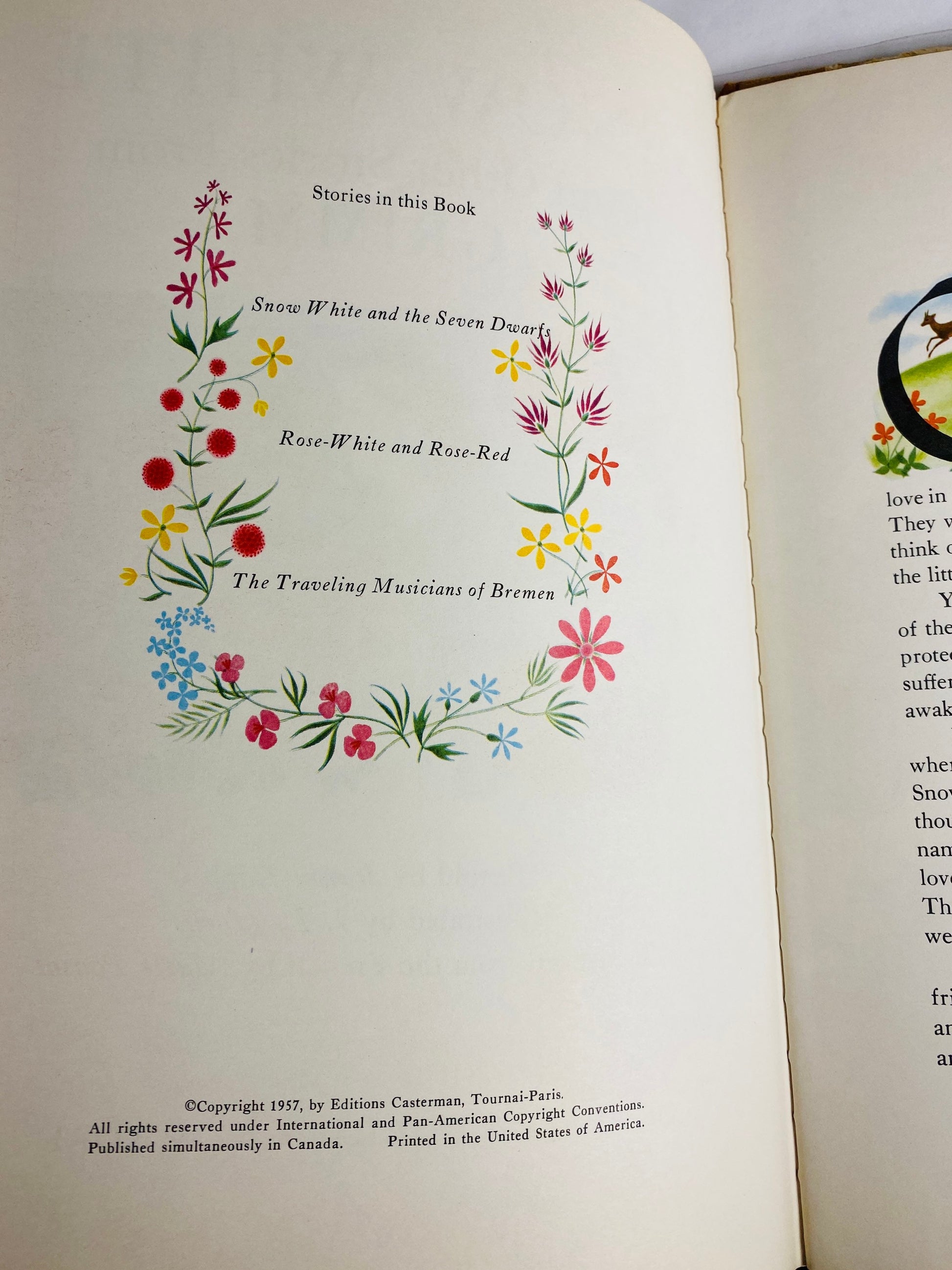 Snow White OVERSIZED vintage children’s book circa 1957 with dust jacket EARLY PRINTING Cappe Collectible princess nursery decor