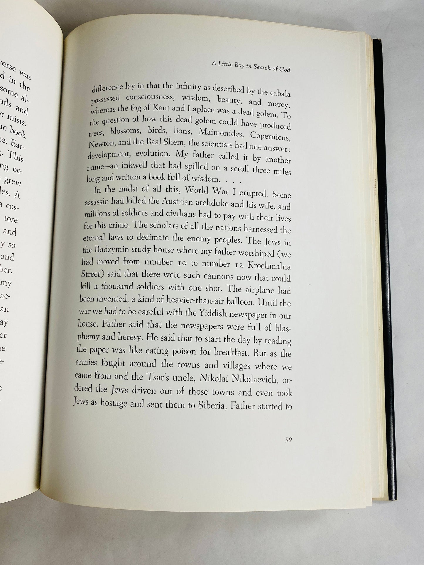 Isaac Bashevis Singer Little Boy in Search of God: Mysticism in a Personal Light FIRST EDITION vintage book circa 1976.