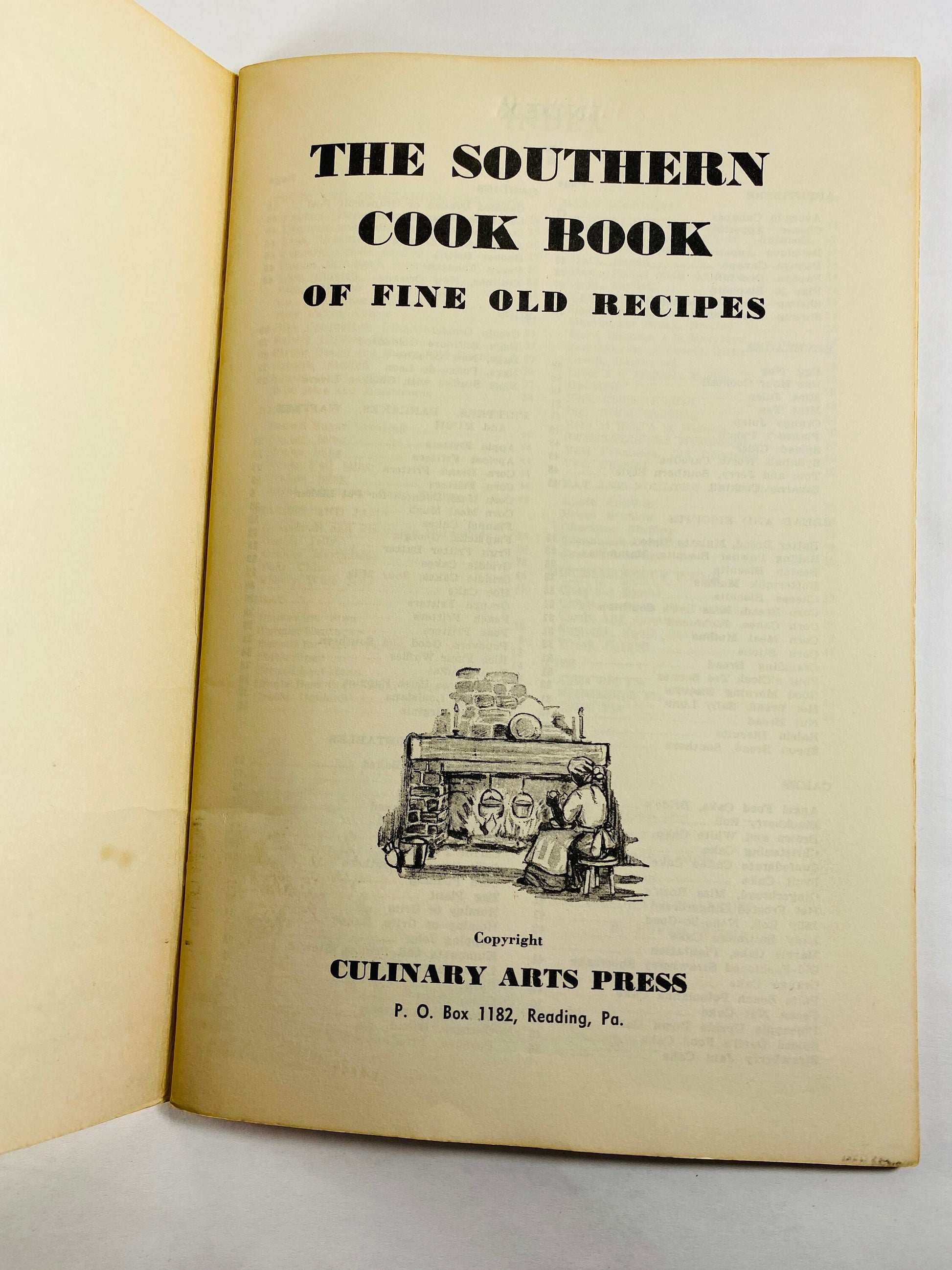 Southern Cook Book of Fine Old Recipes circa 1939 Vintage booklet by Lillie Lustig. Gumbo, okra, Turtle Soup, Bouillabaisse