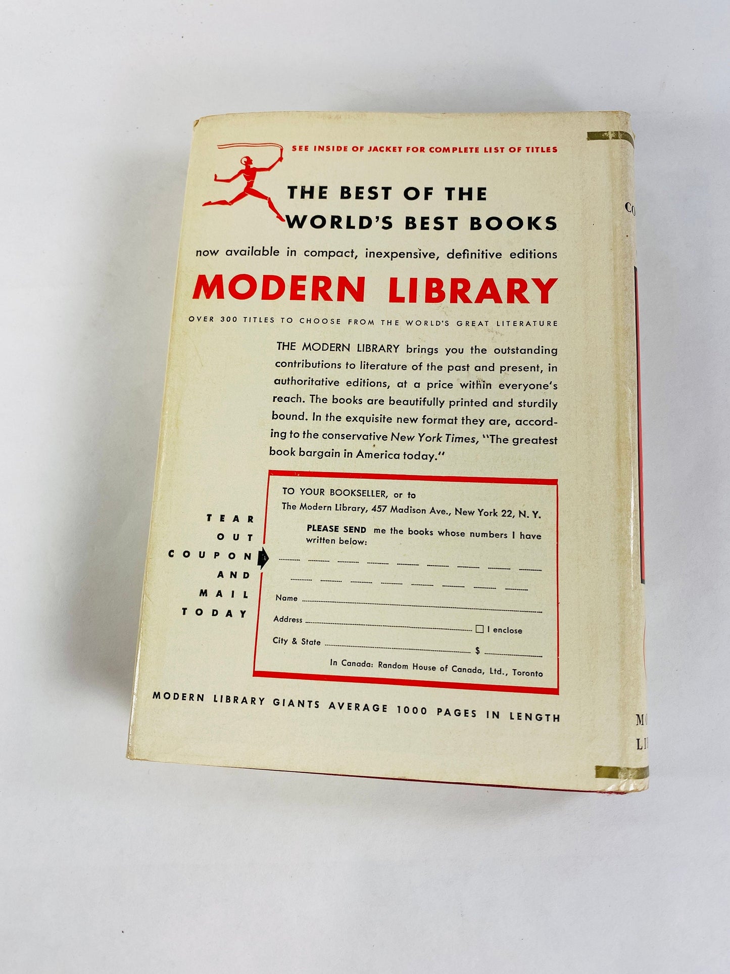 1952 Shakespeare Comedies Vintage Modern Library book with dust jacket Taming of the Shrew, Merry Wives of Windsor, Much Ado About Nothing