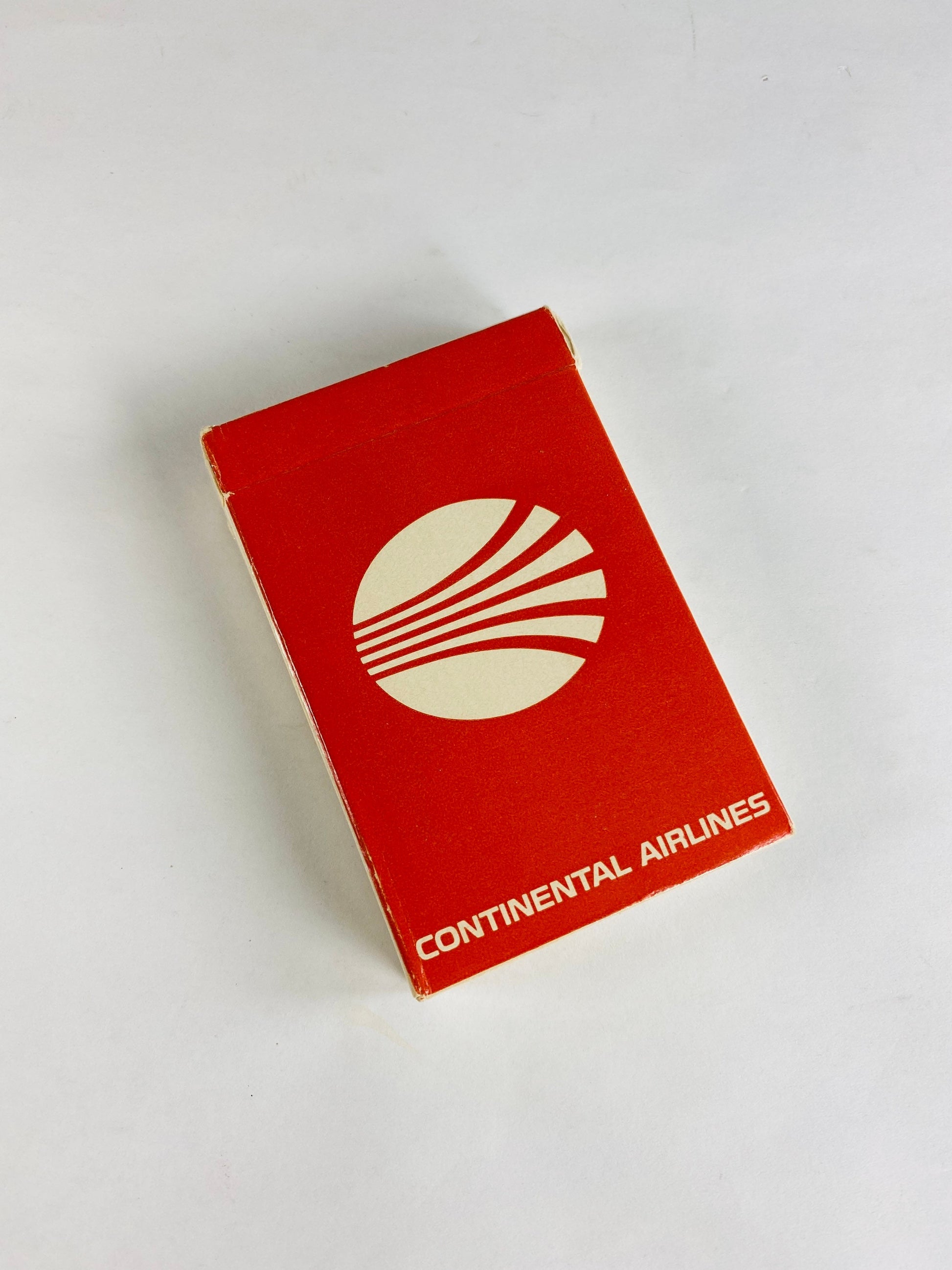 Continental Airlines Vintage playing cards deck Collectible gift red white Bridge Poker games