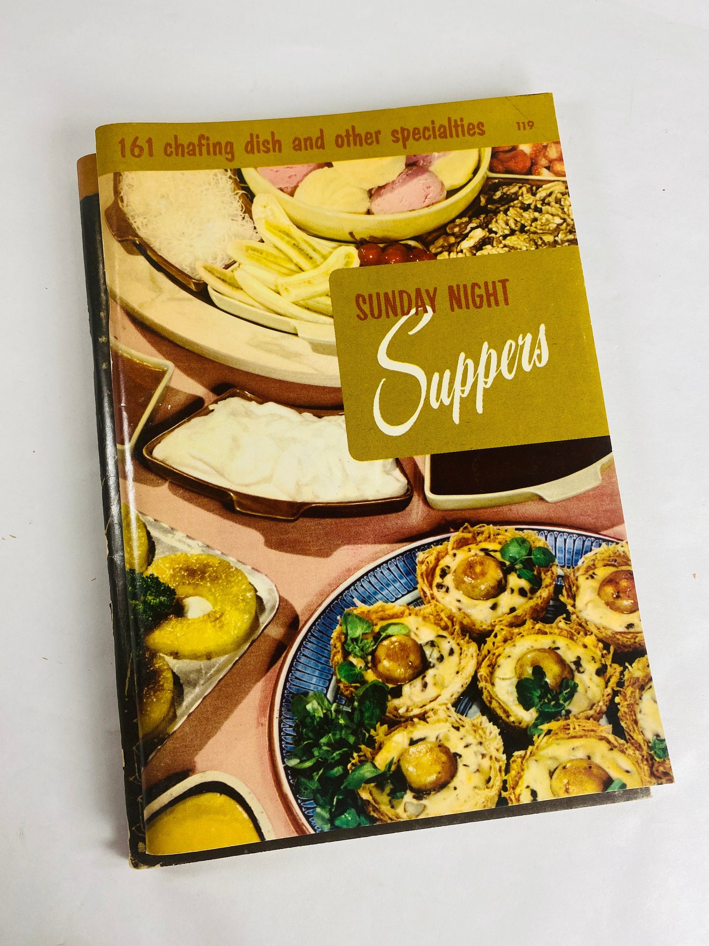 Vintage Suppers, Gourmet, Cooling Dishes, cakes & Entertaining Recipe cookbook booklets circa 1965 Culinary Arts retro kitchen decor