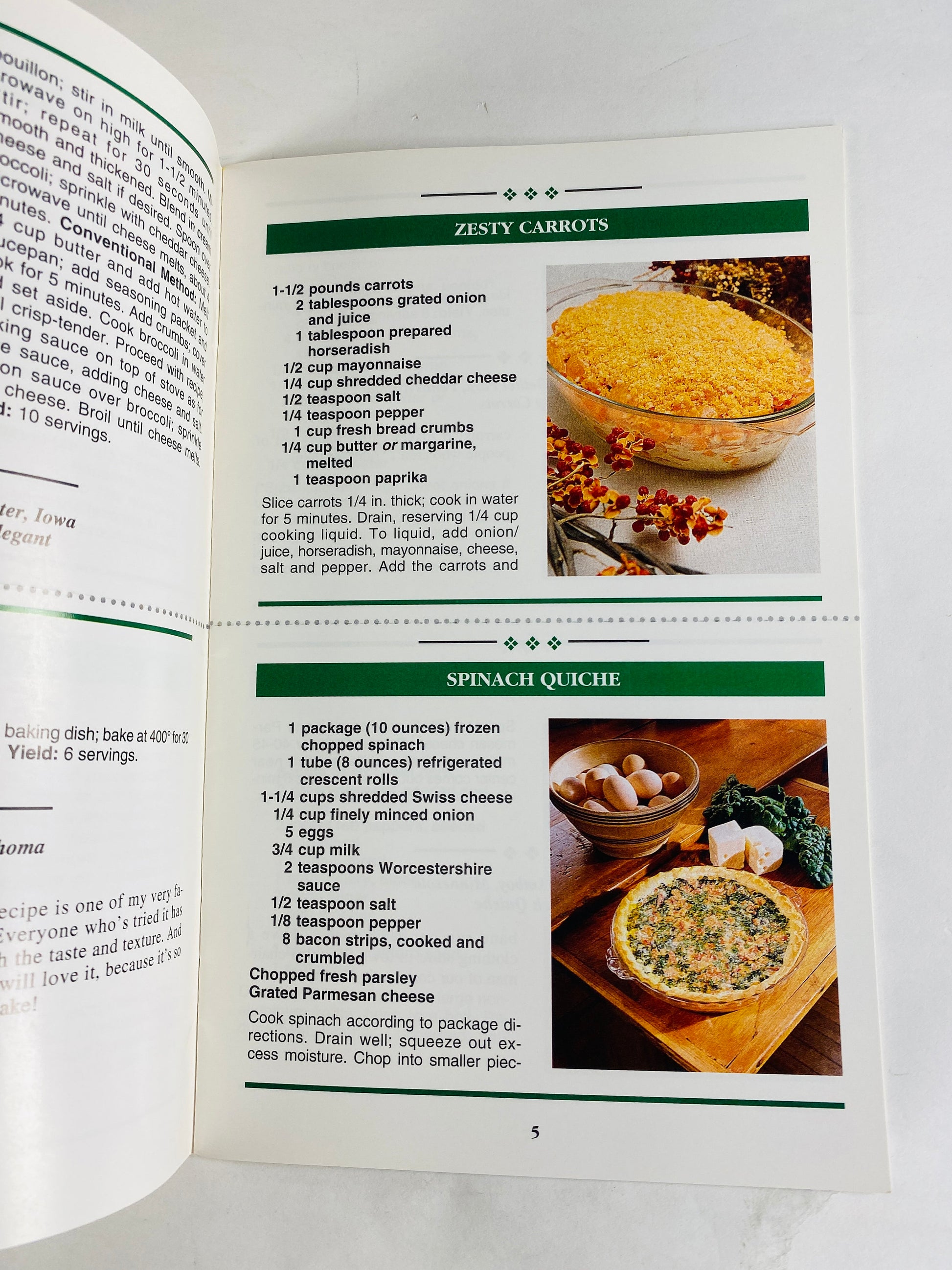 Prize Winning Vegetable dishes Vintage vegetarian cookbook booklet with recipes for casseroles, corn quiche beets au gratin