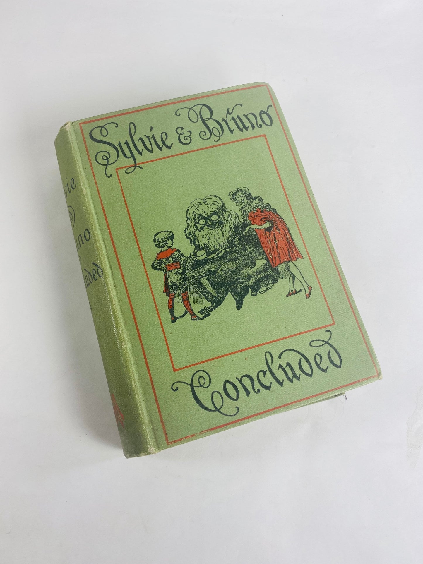 1899 Absurdism clashing with magic in Sylvie & Bruno Concluded by Lewis Carroll author of Alice’s Adventures in Wonderland Antique book