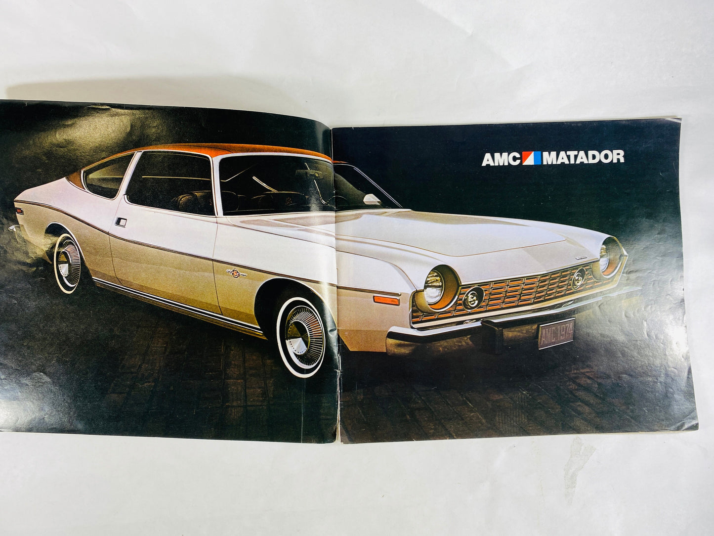 1974 AMC Dealer Showroom Sales Brochure Booklet. Vintage car advertising collectible. Original Catalog Matador Hornet