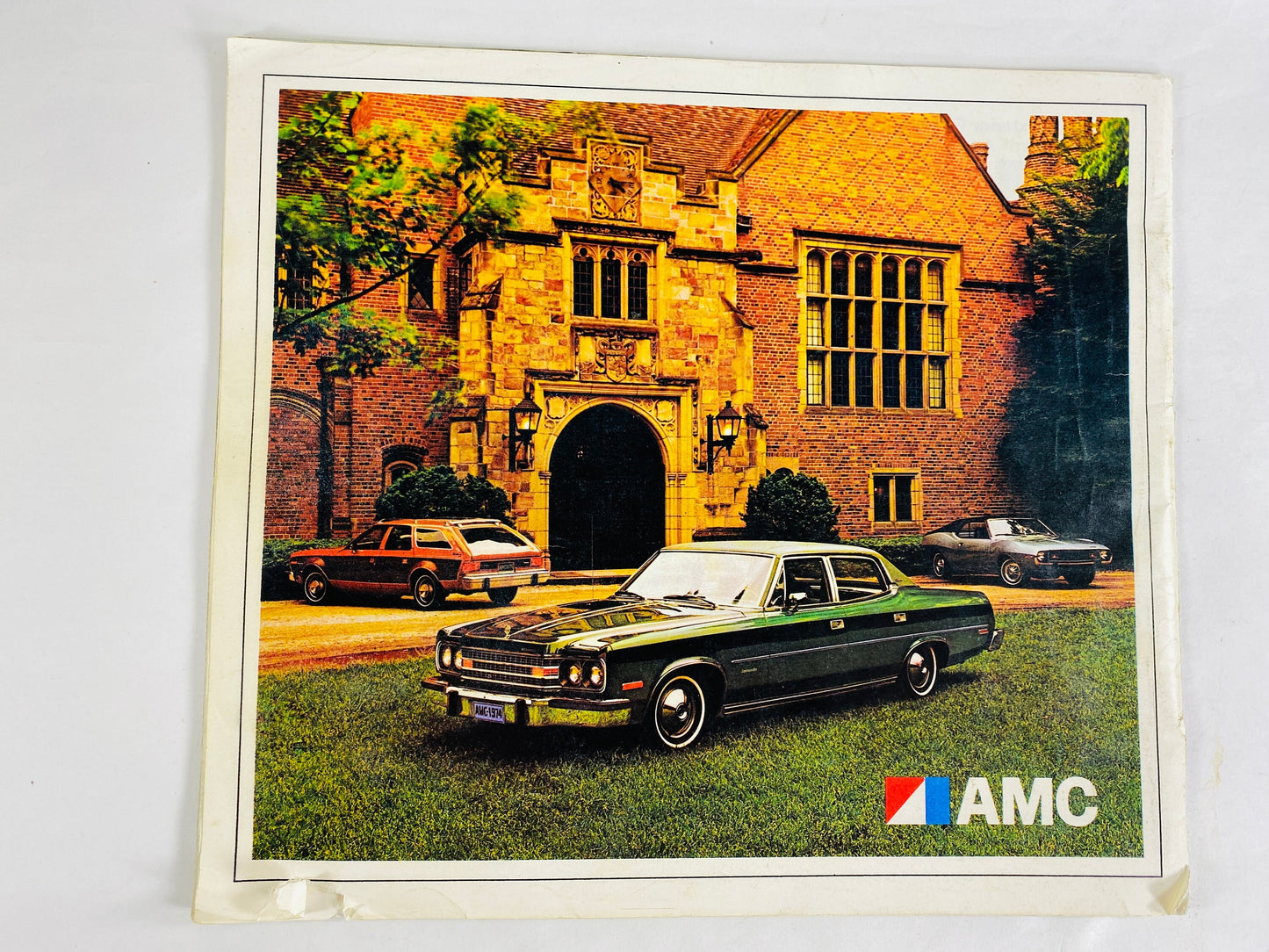 1974 AMC Dealer Showroom Sales Brochure Booklet. Vintage car advertising collectible. Original Catalog Matador Hornet