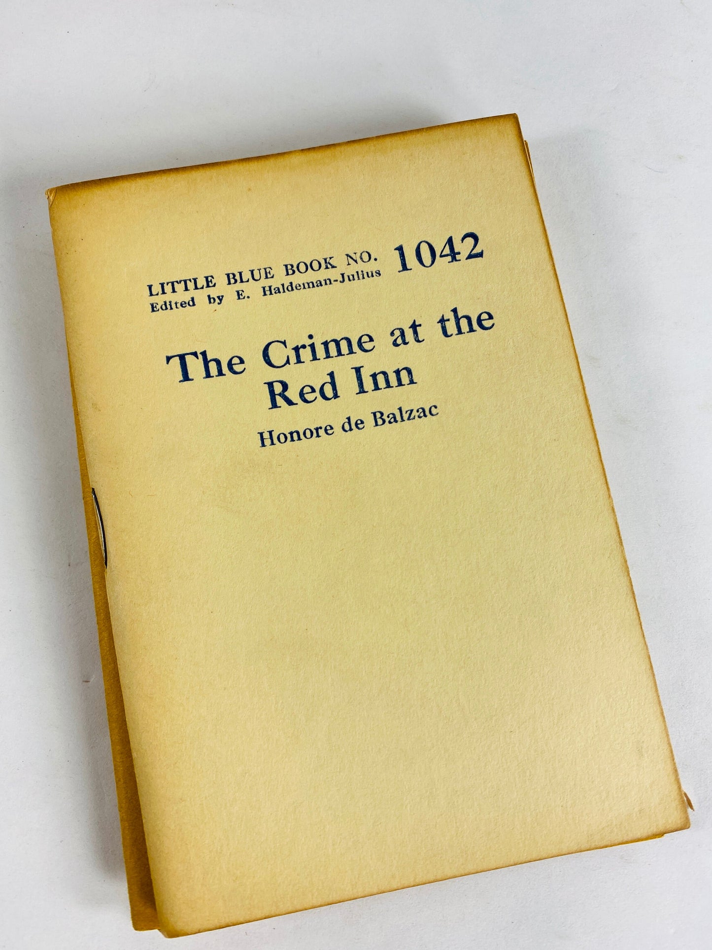 1920's Little Blue Booklets Elements of Wood Working, Piece of String, Crime at Red Inn, Gambler Crooked Tricks, Artist Wife Haldeman-Julius