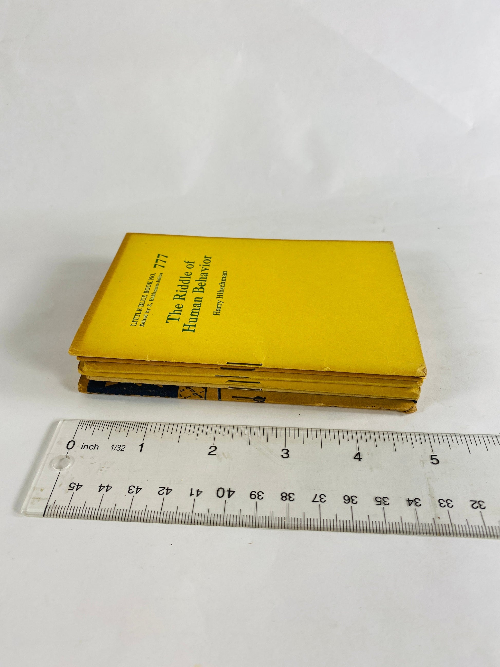 1920s Little Blue Haldeman-Julius booklets Room 11, Human Behavior, Hindu Magic, Party Games, Geometry, Facts About Light
