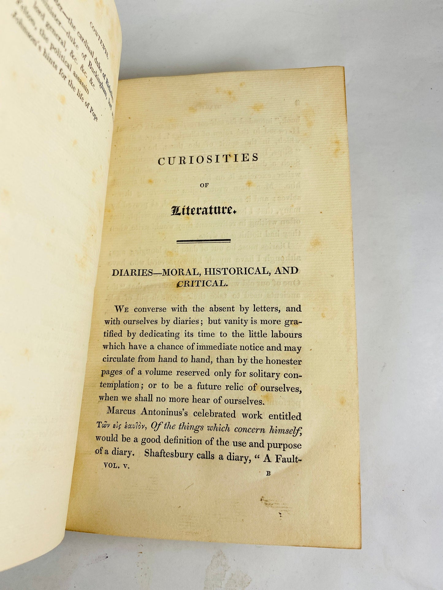 1823 Curiosities of Literature by Isaac Disraeli GORGEOUS brown full leather binding antique London book set vintage home decor