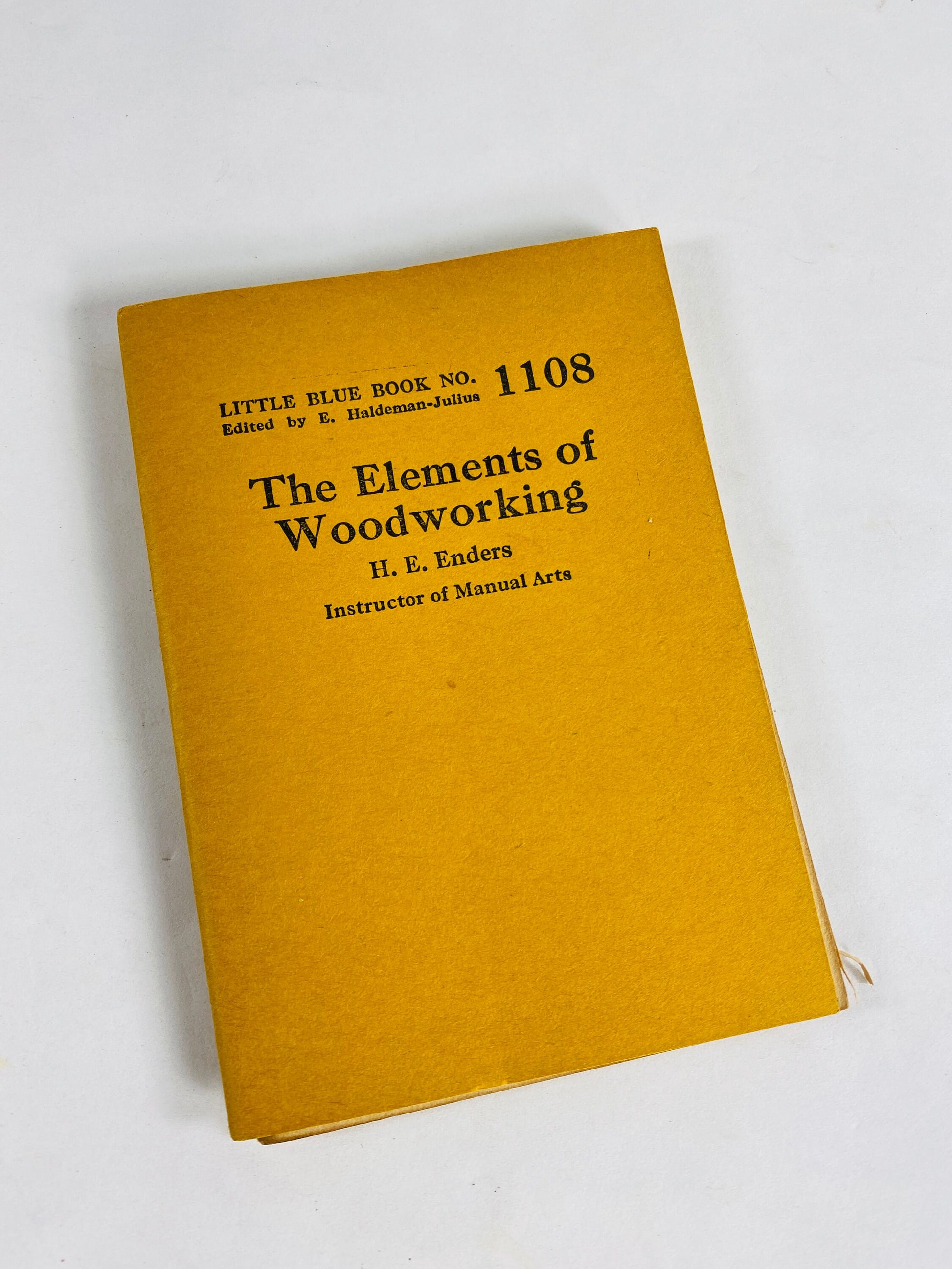 1920's Little Blue Booklets Elements of Wood Working, Piece of String, Crime at Red Inn, Gambler Crooked Tricks, Artist Wife Haldeman-Julius