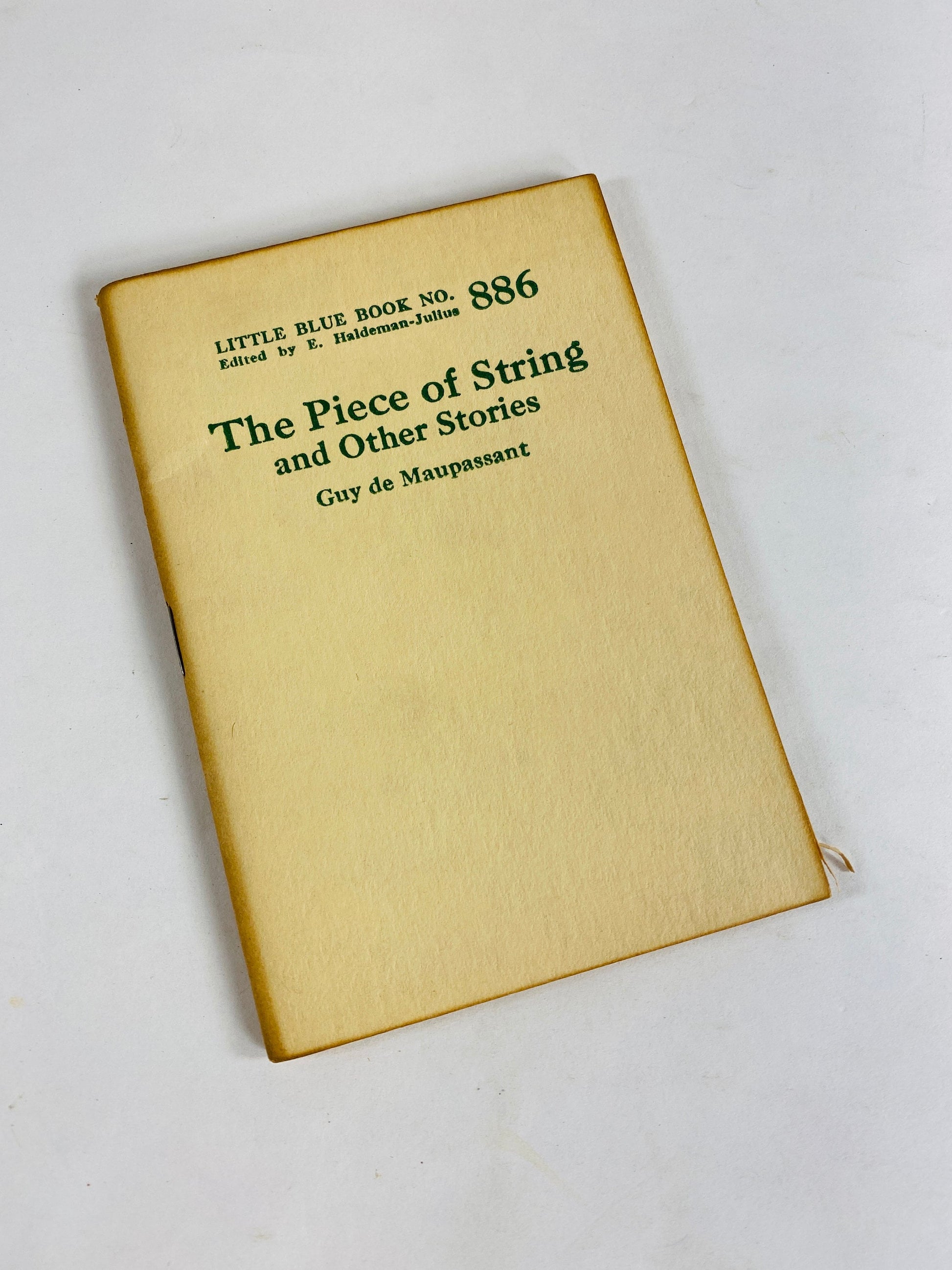 1920's Little Blue Booklets Elements of Wood Working, Piece of String, Crime at Red Inn, Gambler Crooked Tricks, Artist Wife Haldeman-Julius