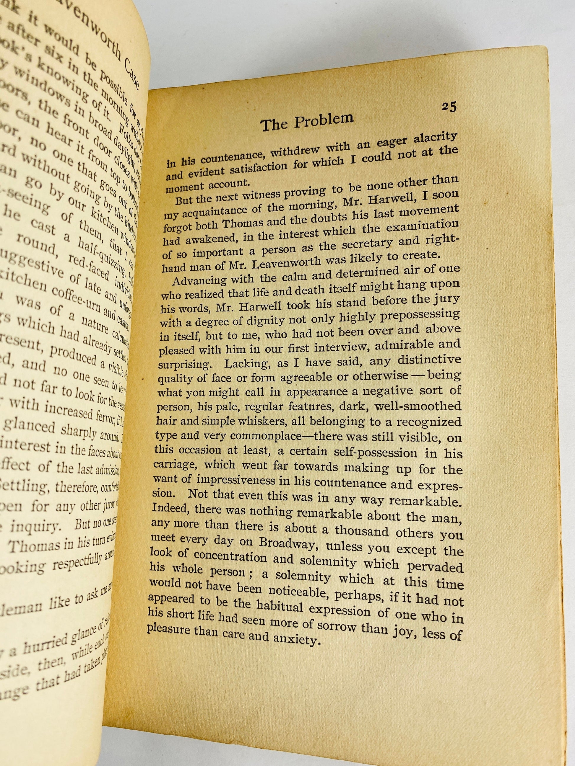 1906 Leavenworth Case a Lawyer's Story Anna Katharine Green vintage murder mystery book detective Ebenezer Gryce Influenced Agatha Christie!