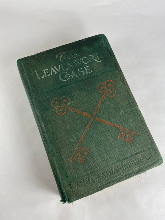 1906 Leavenworth Case a Lawyer's Story Anna Katharine Green vintage murder mystery book detective Ebenezer Gryce Influenced Agatha Christie!