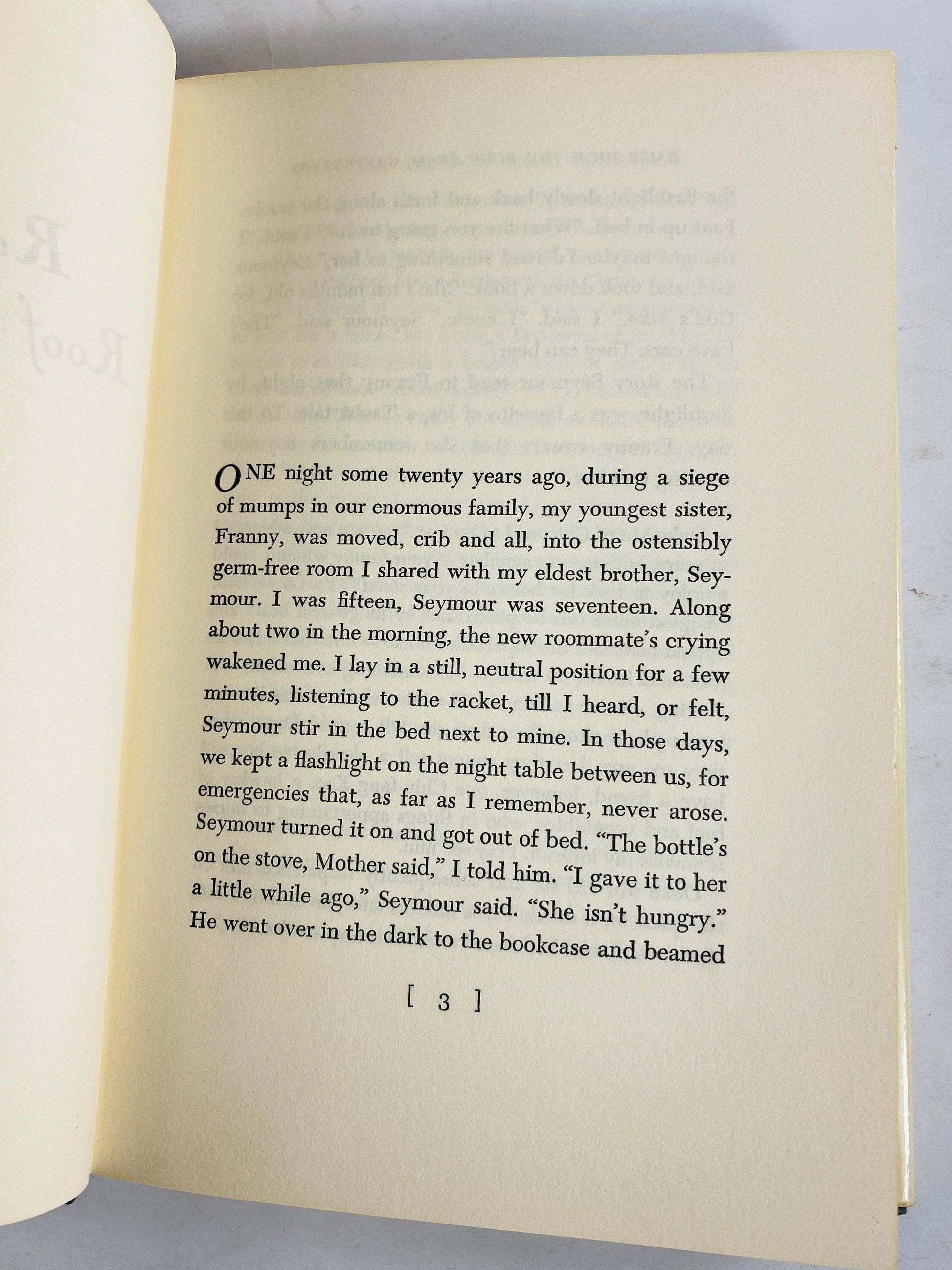 1959 Raise High the Roof Beam, Carpenters and Seymour FIRST EDITION Vintage book by JD Salinger with dust jacket circa 1959.