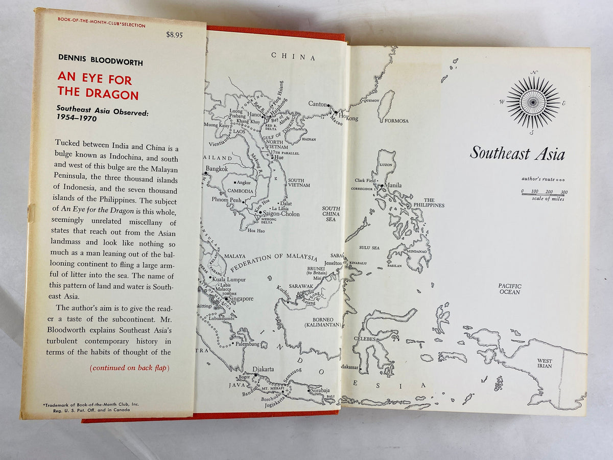 1970 An Eye for the Dragon sequel to Chinese Looking Glass FIRST EDITION vintage book by Dennis Bloodworth Book lover gift