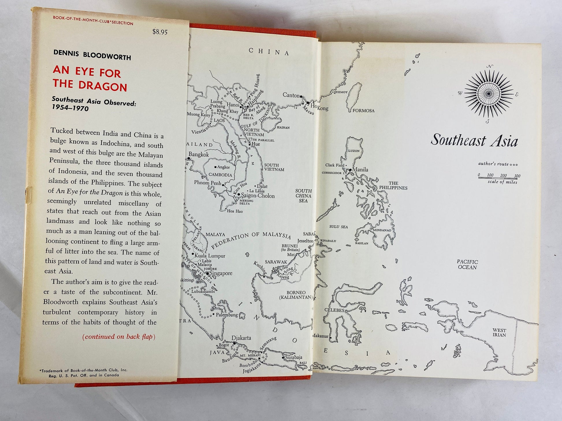 1970 An Eye for the Dragon sequel to Chinese Looking Glass FIRST EDITION vintage book by Dennis Bloodworth Book lover gift