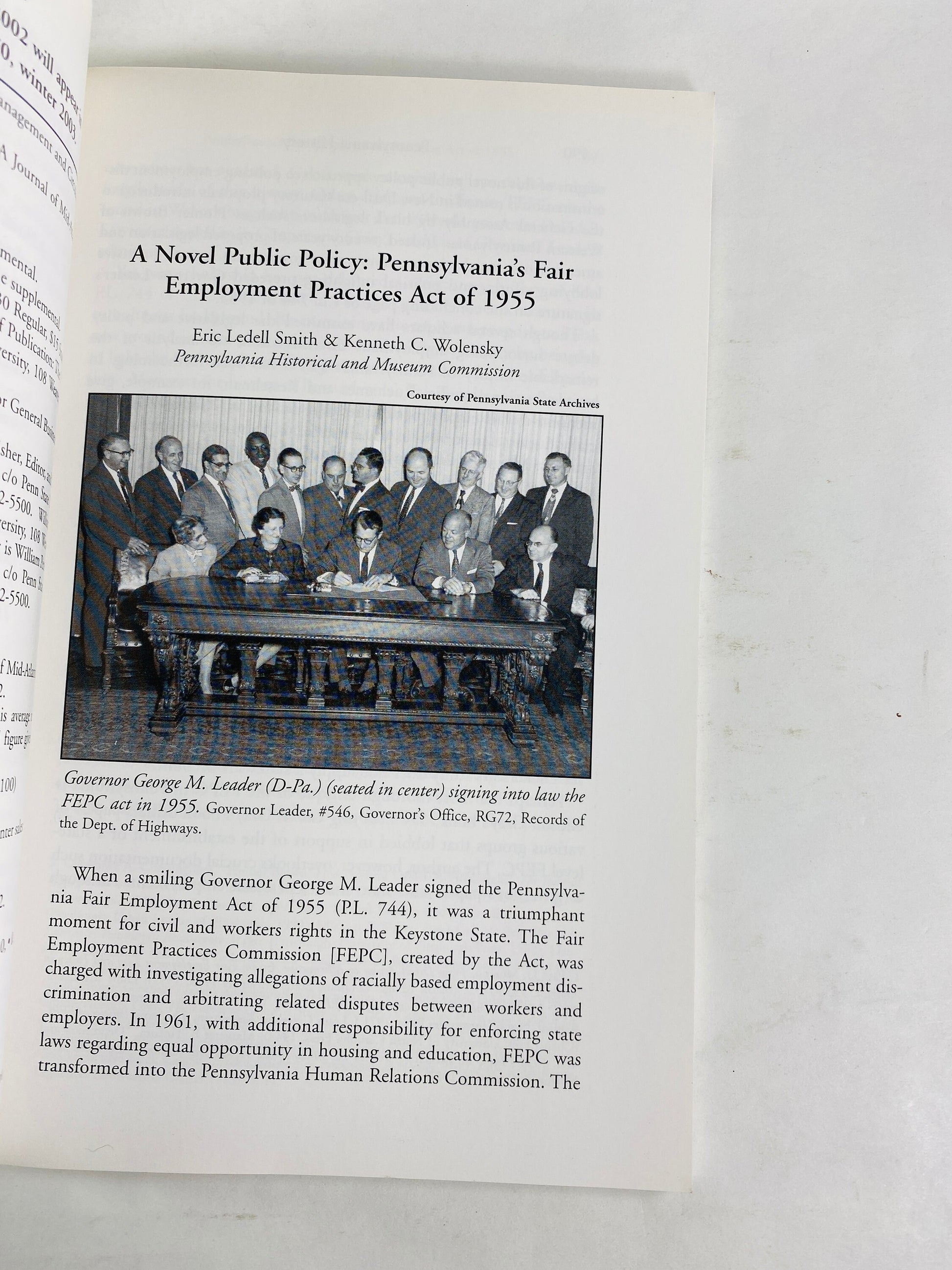 Pennsylvania History Fair Employment Practices Act Vintage booklet Republicanism in the Social Thought of Absalom Jones & Richard Allen