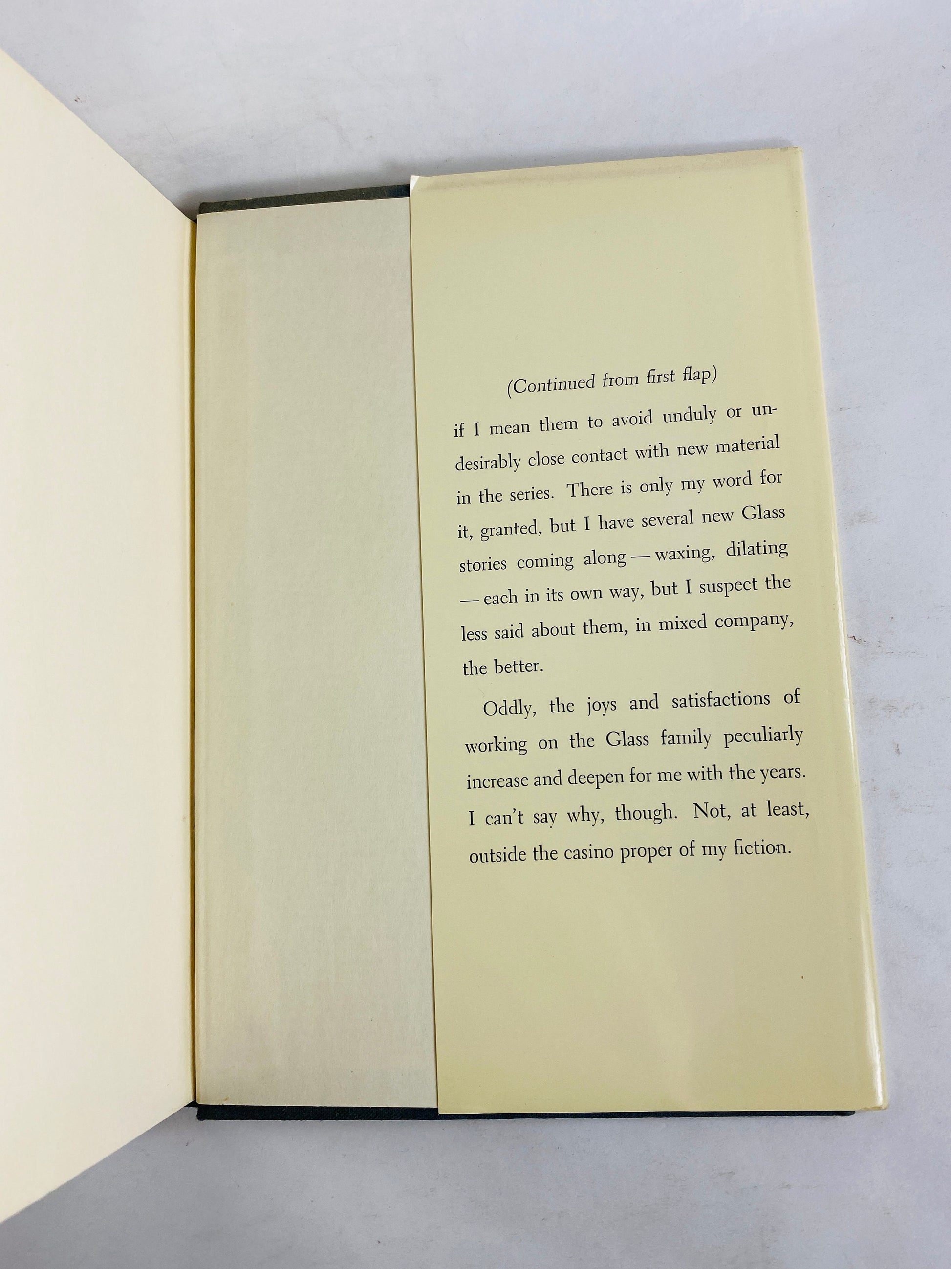 1959 Raise High the Roof Beam, Carpenters and Seymour FIRST EDITION Vintage book by JD Salinger with dust jacket circa 1959.