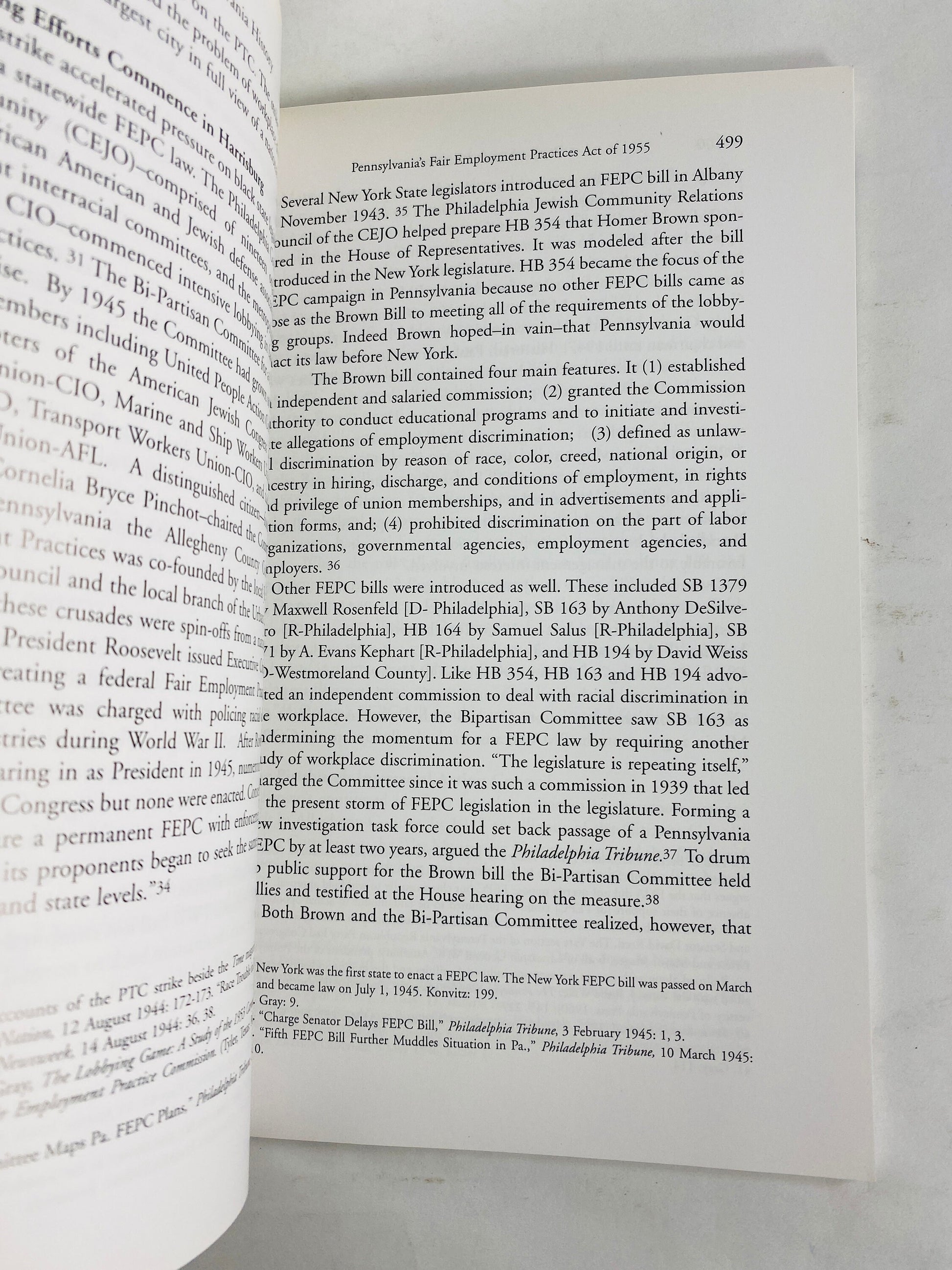 Pennsylvania History Fair Employment Practices Act Vintage booklet Republicanism in the Social Thought of Absalom Jones & Richard Allen