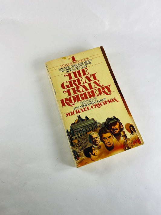 Great Train Robbery by Michael Crichton Early PRINTING vintage paperback book circa 1976