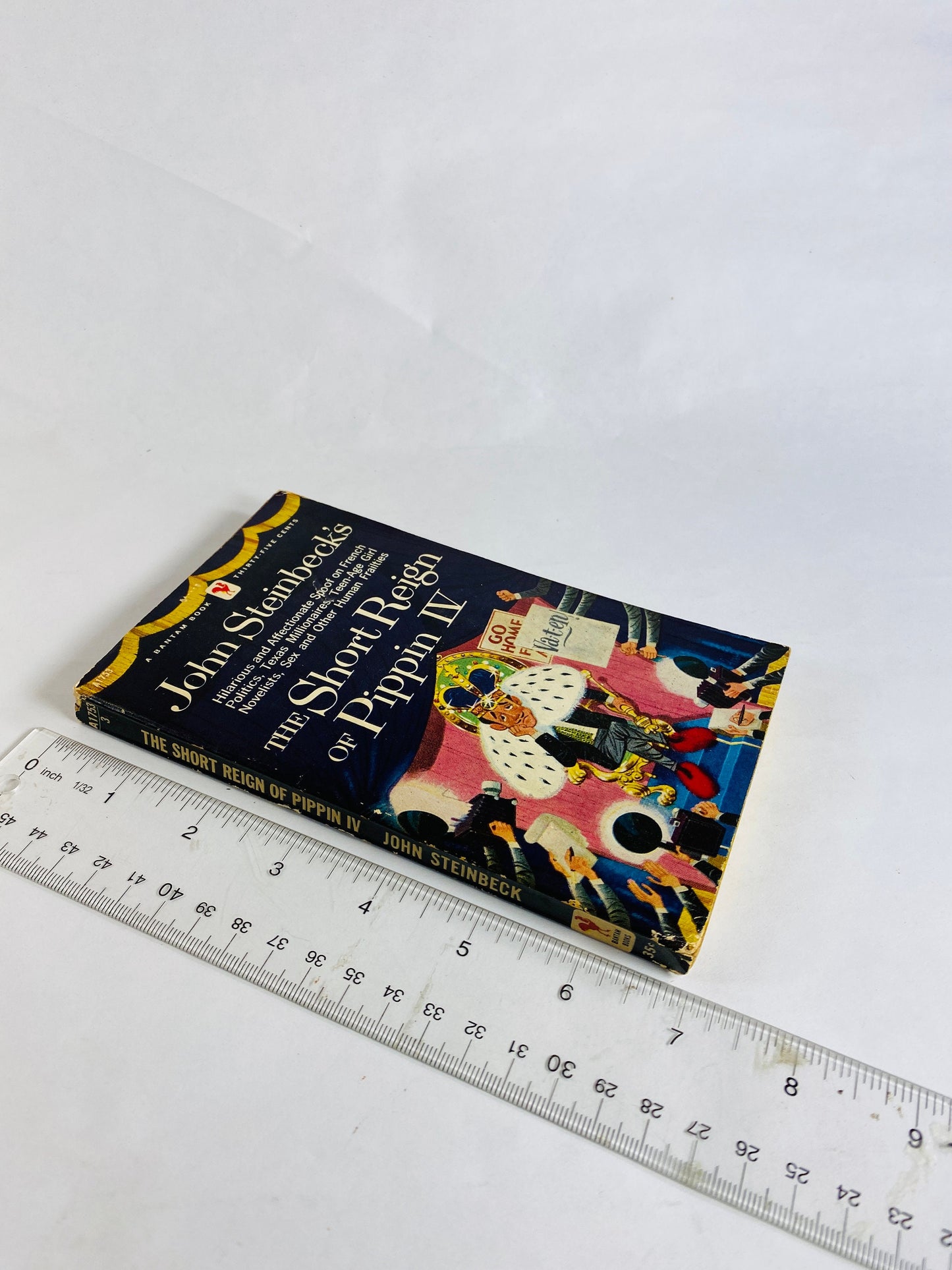 Short Reign of Pippin IV vintage paperback book by John Steinbeck circa 1957 about a man who didn't want to be king