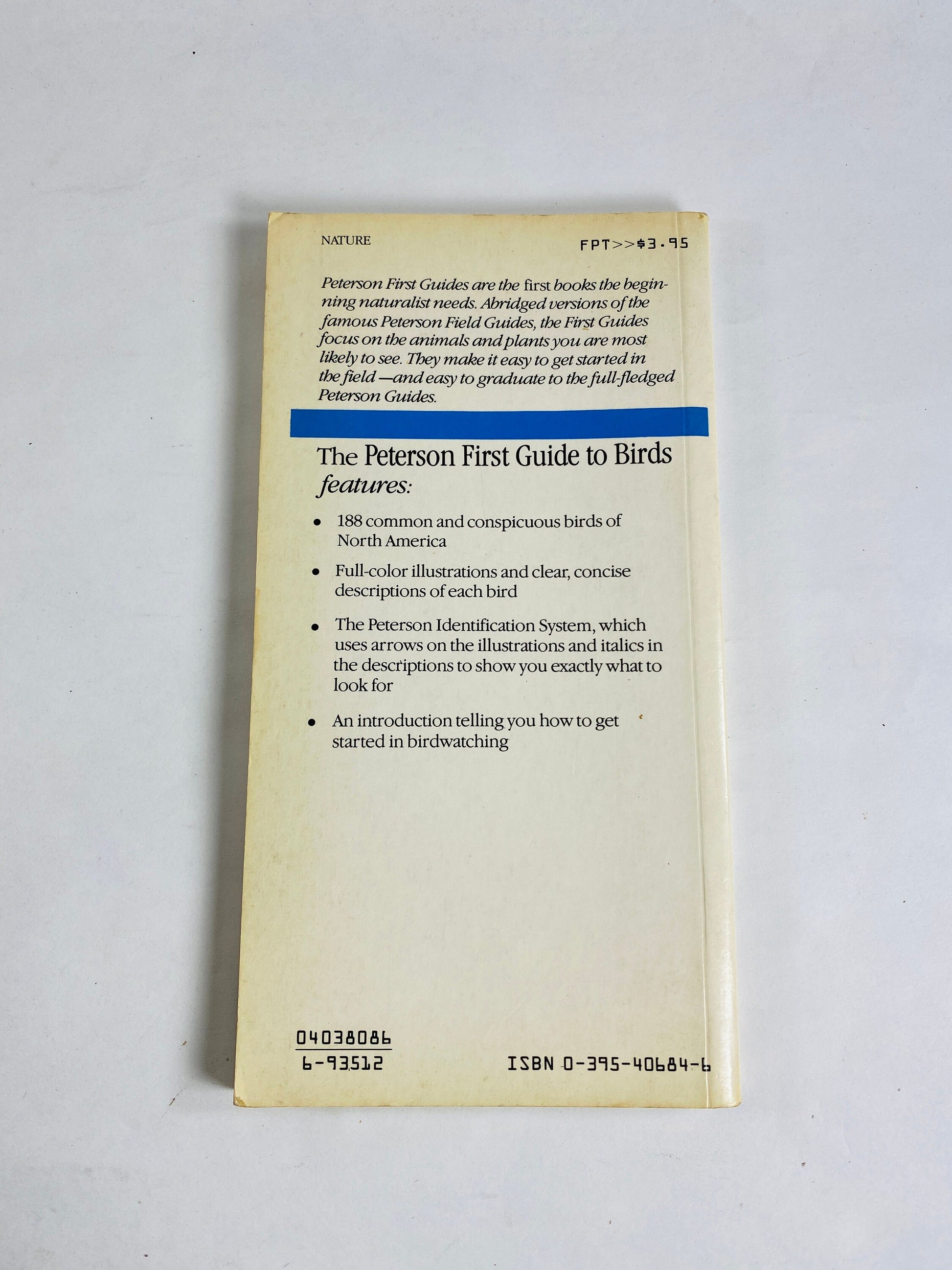 1985 Roger Tory Peterson First Guides to Birds Vintage simplified paperback book. National Audubon Society Field Guide gift