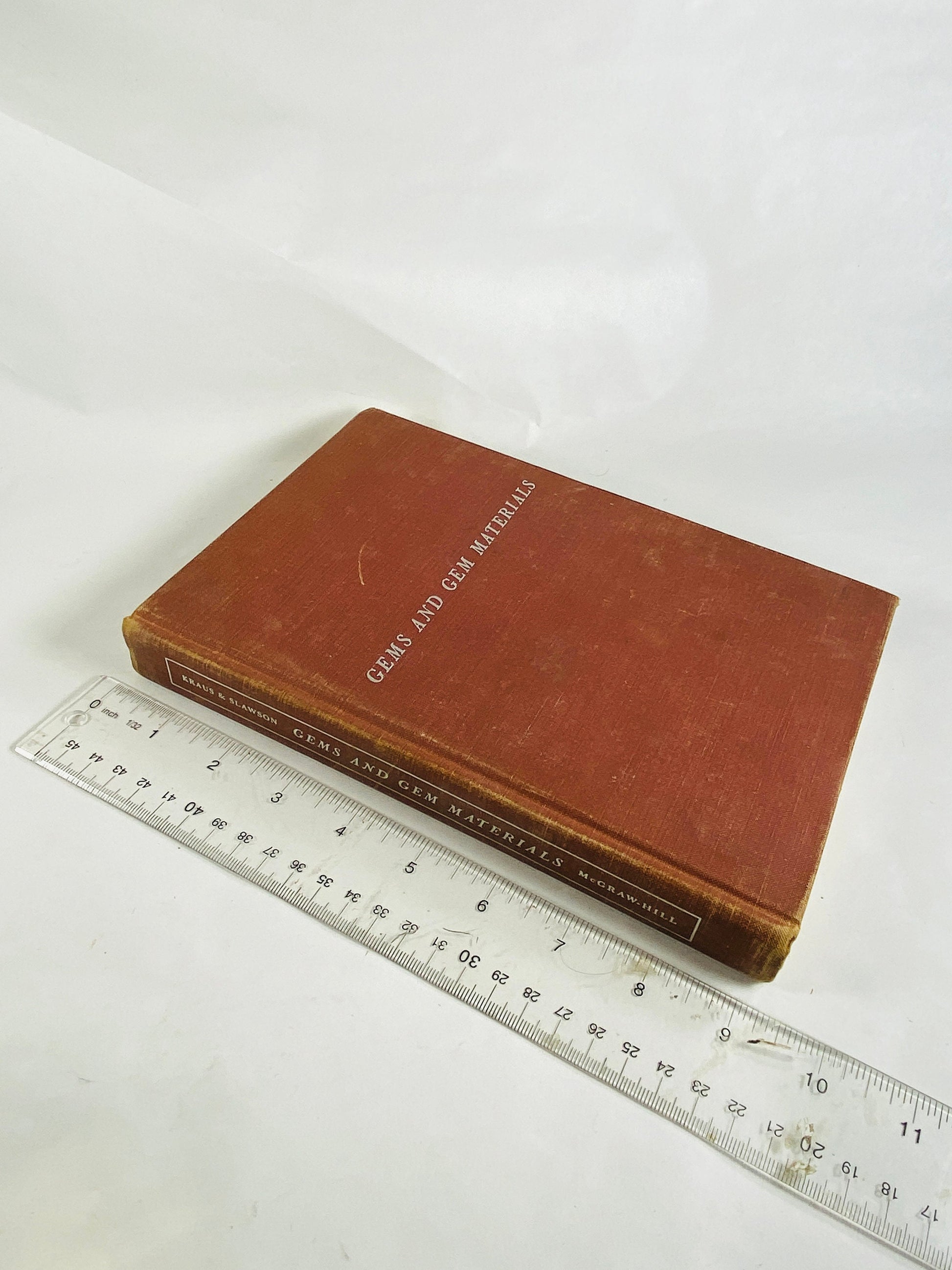 1956 Gems & Gem Materials vintage book by Edward Kraus on properties structure refraction pleochroism and character