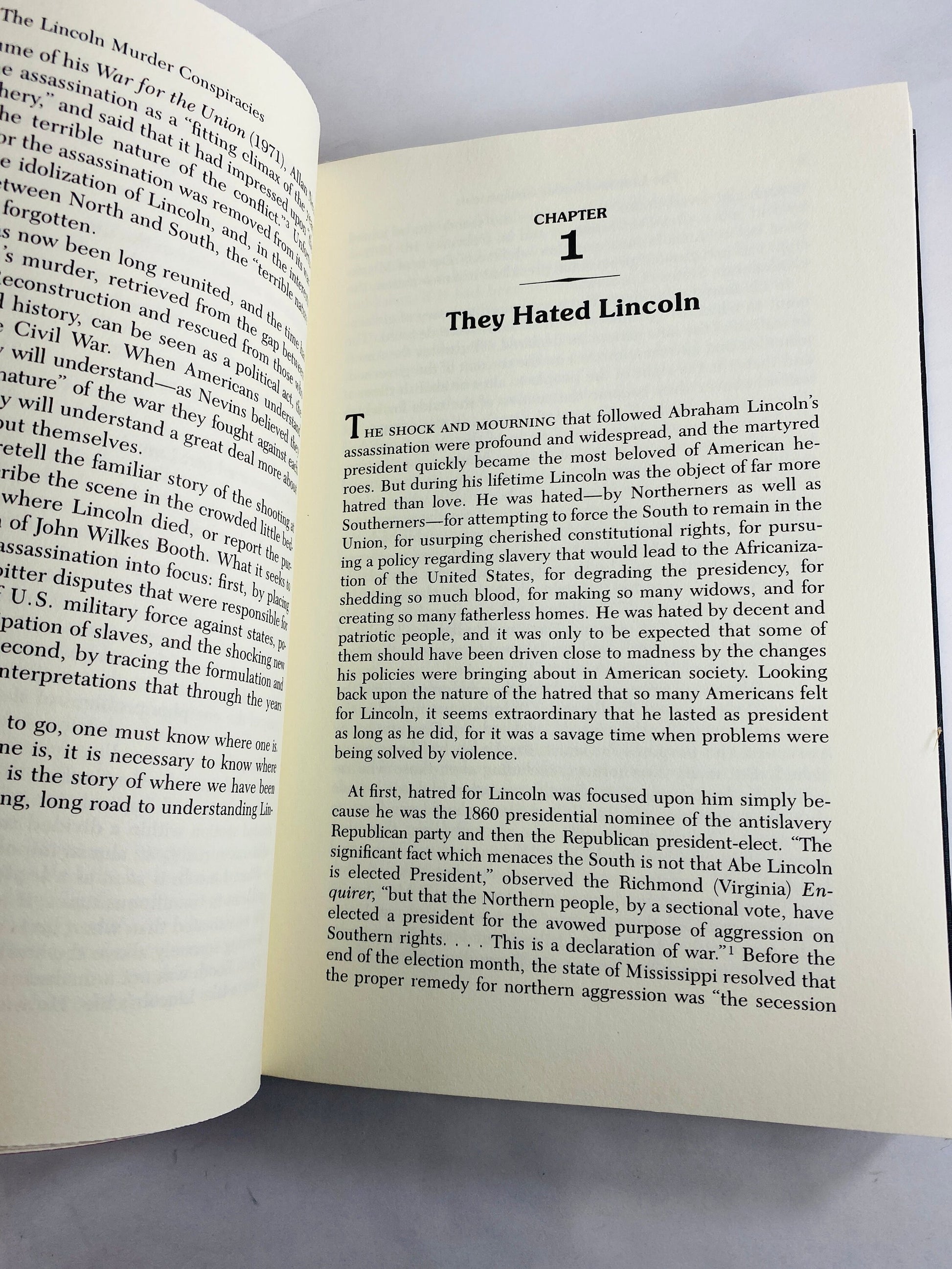 Lincoln Murder Conspiracies vintage book by William Hanchett circa 1983 about John Wilkes Booth theories and speculations Vintage book decor