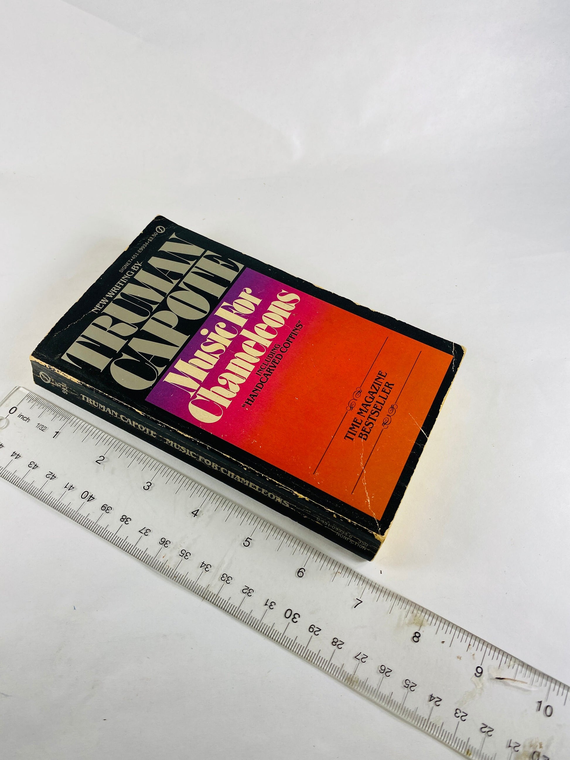 Truman Capote Music for Chameleons Vintage paperback book circa 1981 FIRST PRINTING Short stories of murder and its consequences. Signet