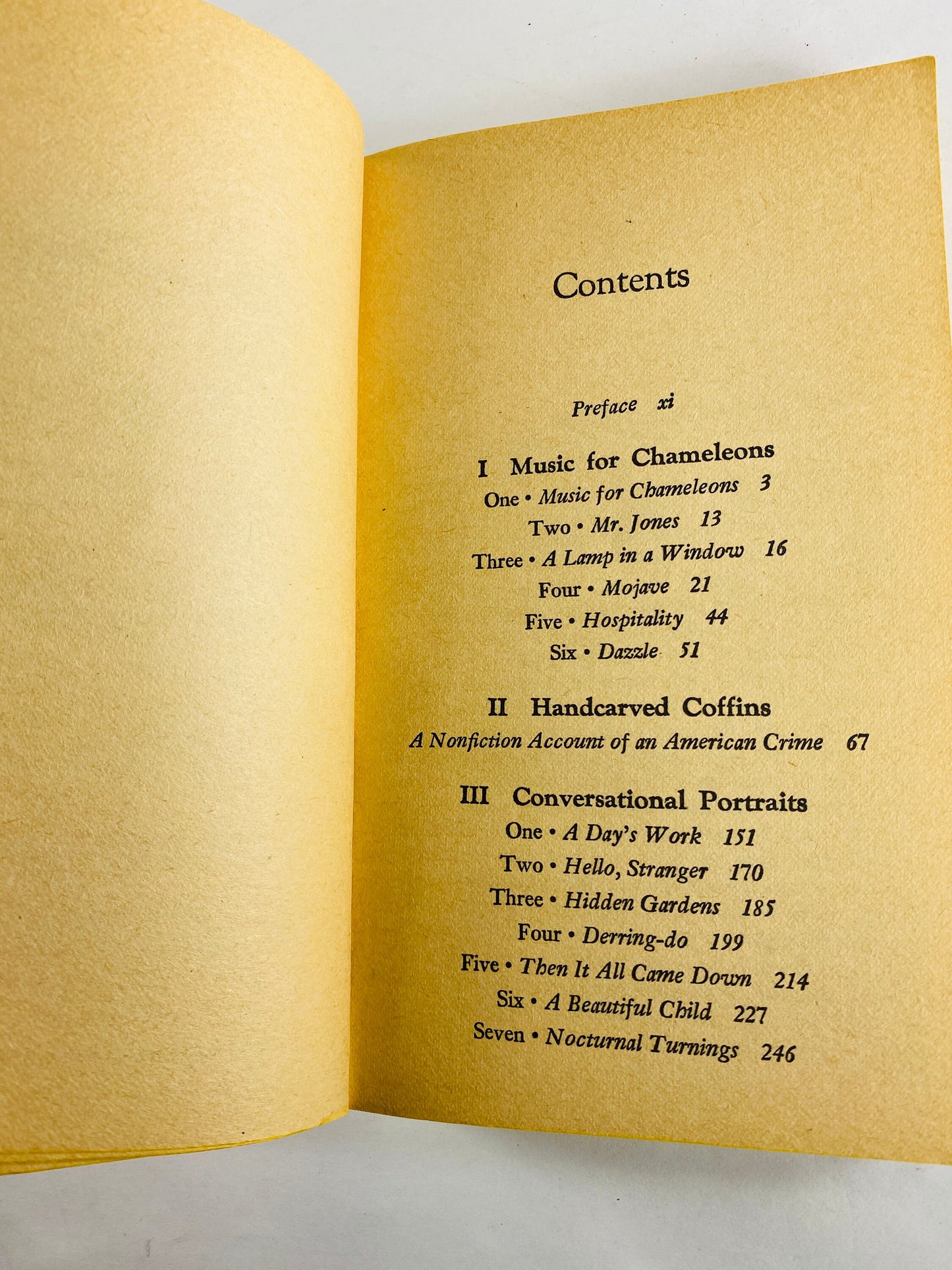 Truman Capote Music for Chameleons Vintage paperback book circa 1981 FIRST PRINTING Short stories of murder and its consequences. Signet