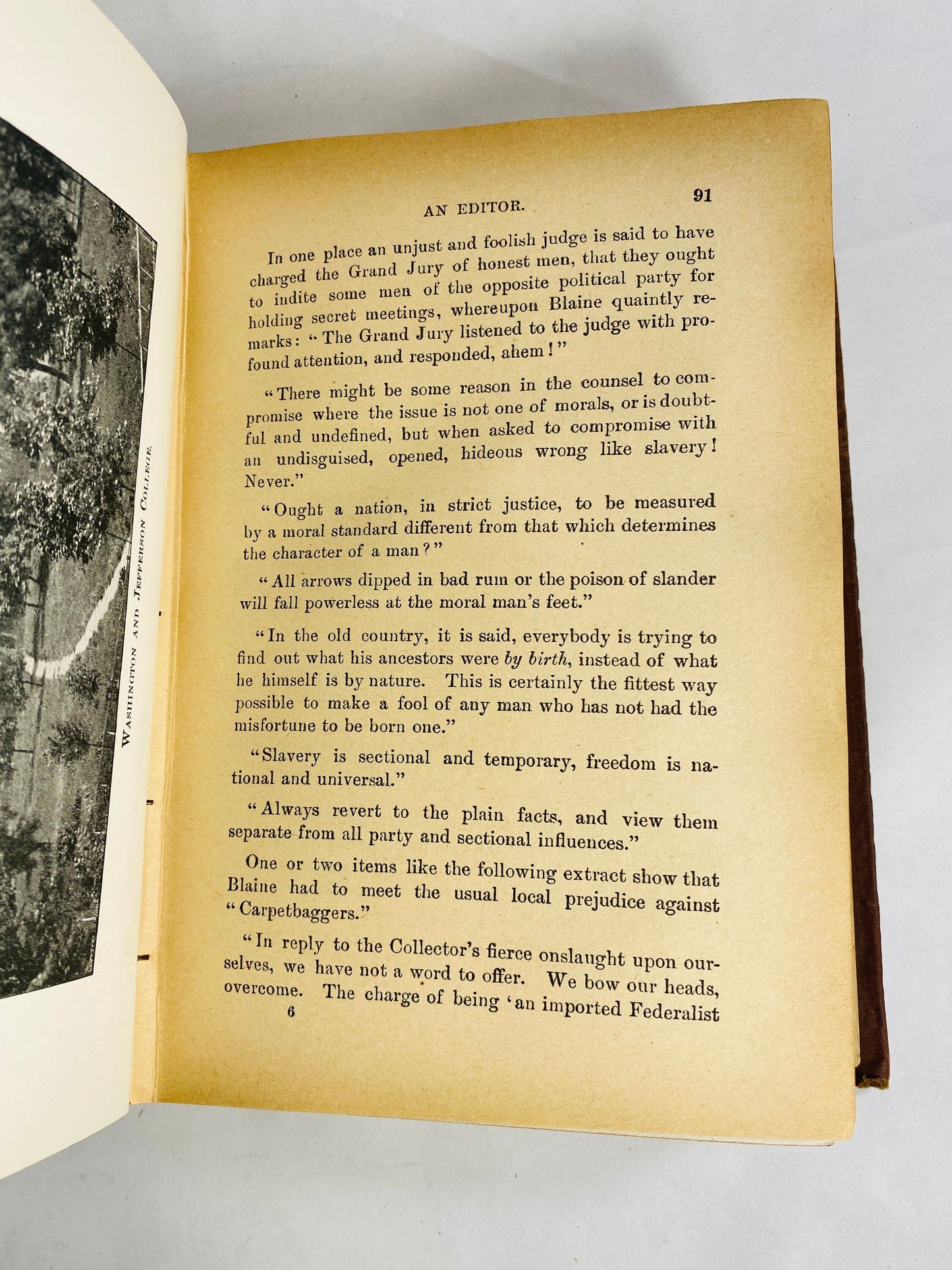 1893 Civil War James G Blaine biography FIRST EDITION Antique book Speaker of the House Congress Senate & Cabinet Maine politics