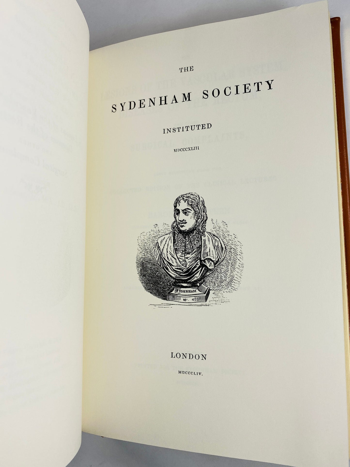 Vascular System Lesions, Rectum Diseases Dupuytren vintage book GORGEOUS brown leather cover embossed gold Surgery Medicine Physician Doctor
