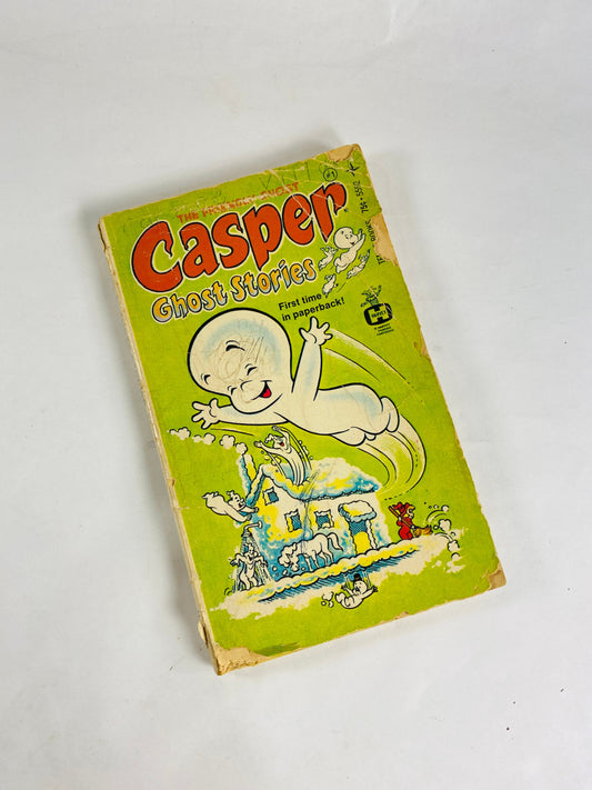 Casper the Friendly Ghost vintage paperback book Ghost Stories circa 1973 Comic strip about a happy little ghost and friends.