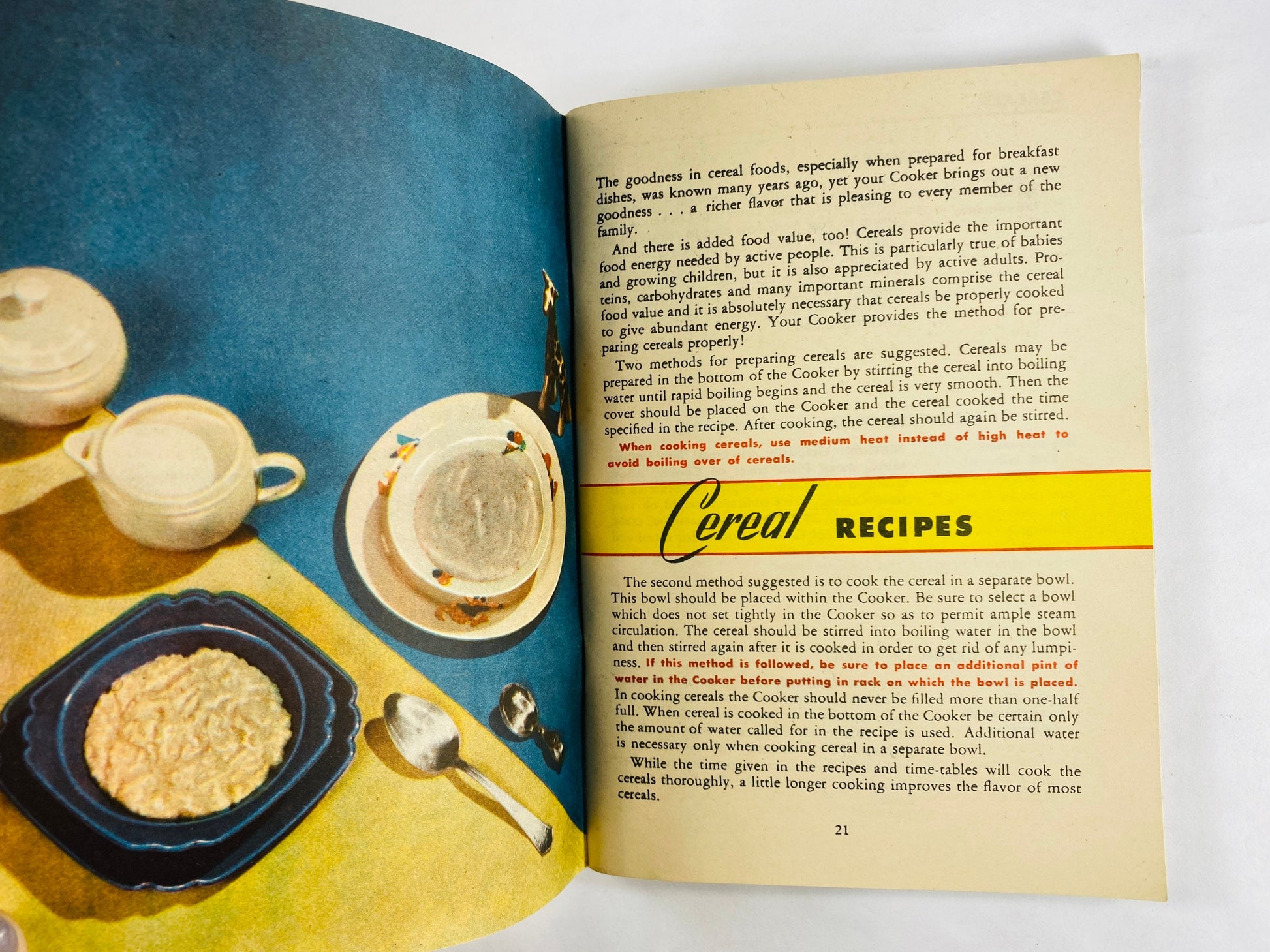 1948 Presto National Pressure Cooker recipe and instruction booklet. Gas stove cookware collector cookbook advertising gift.