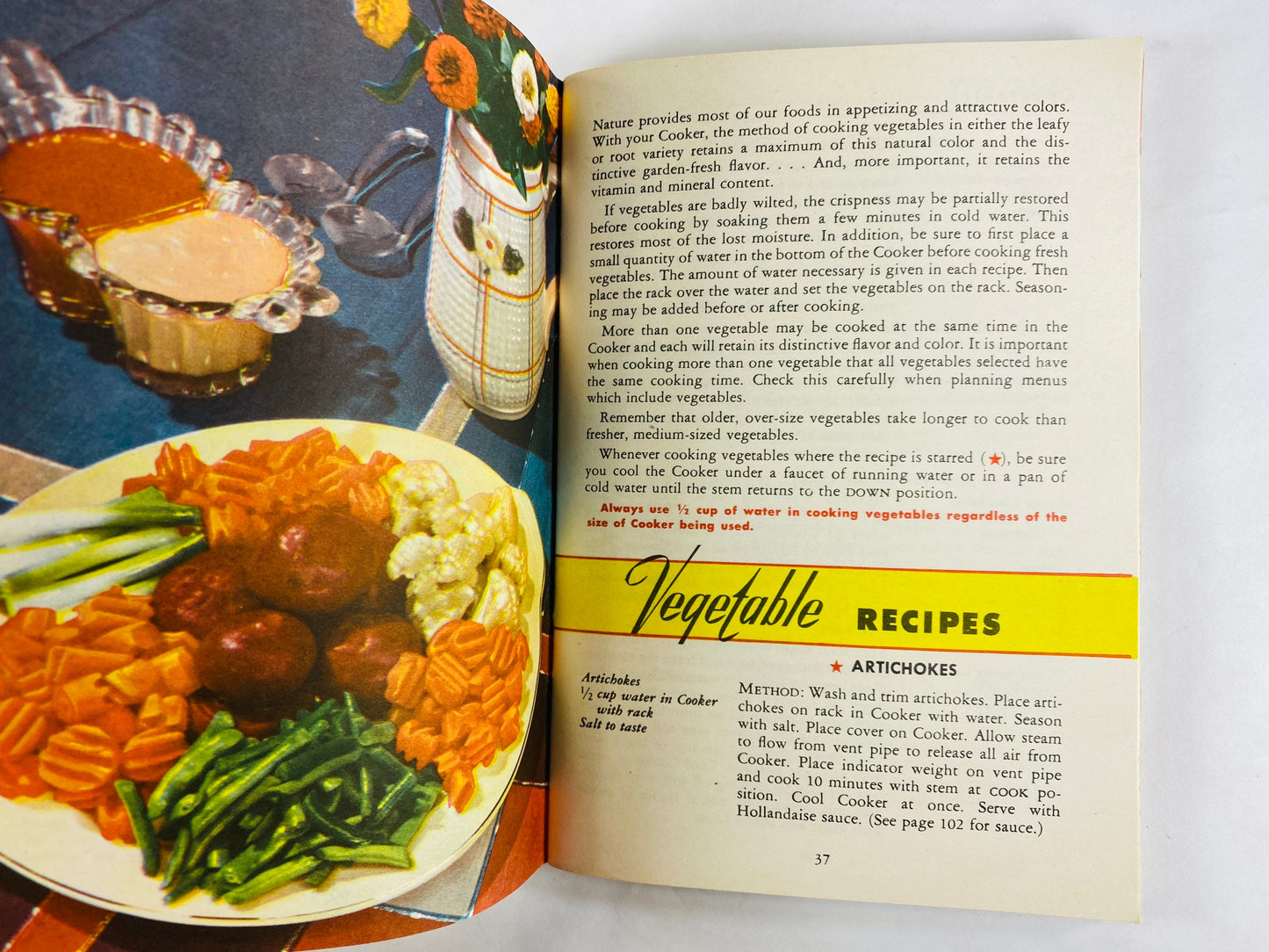 1948 Presto National Pressure Cooker recipe and instruction booklet. Gas stove cookware collector cookbook advertising gift.