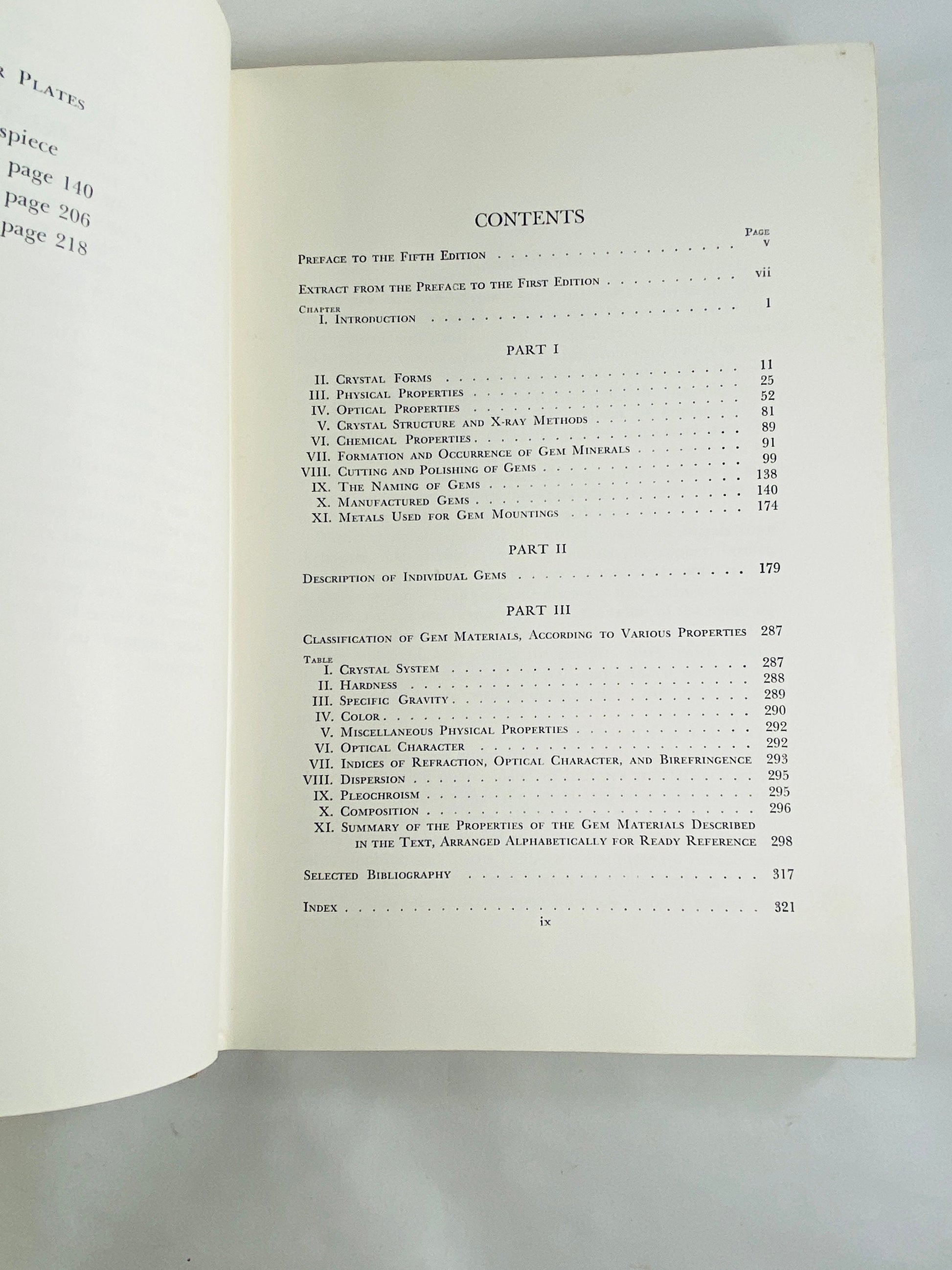 1956 Gems & Gem Materials vintage book by Edward Kraus on properties structure refraction pleochroism and character