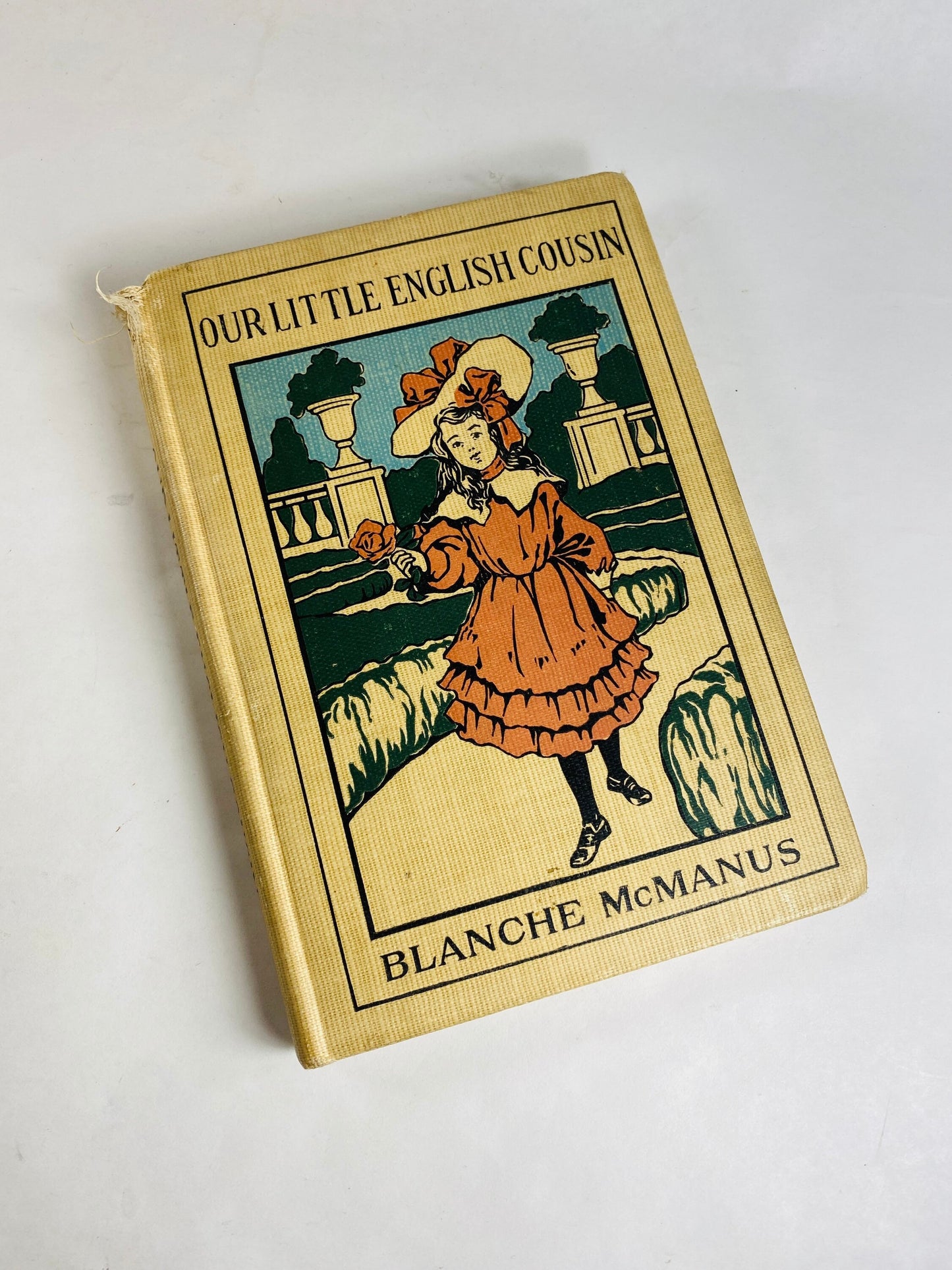 Our Little English Cousin vintage book circa 1907 by Blanche McManus GORGEOUS illustrations! Antique