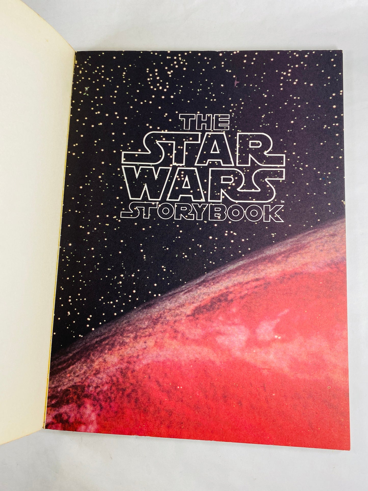 Star Wars vintage paperback story book with photographs circa 1980 George Lucas Luke Skywalker Jedi Knights R2D2