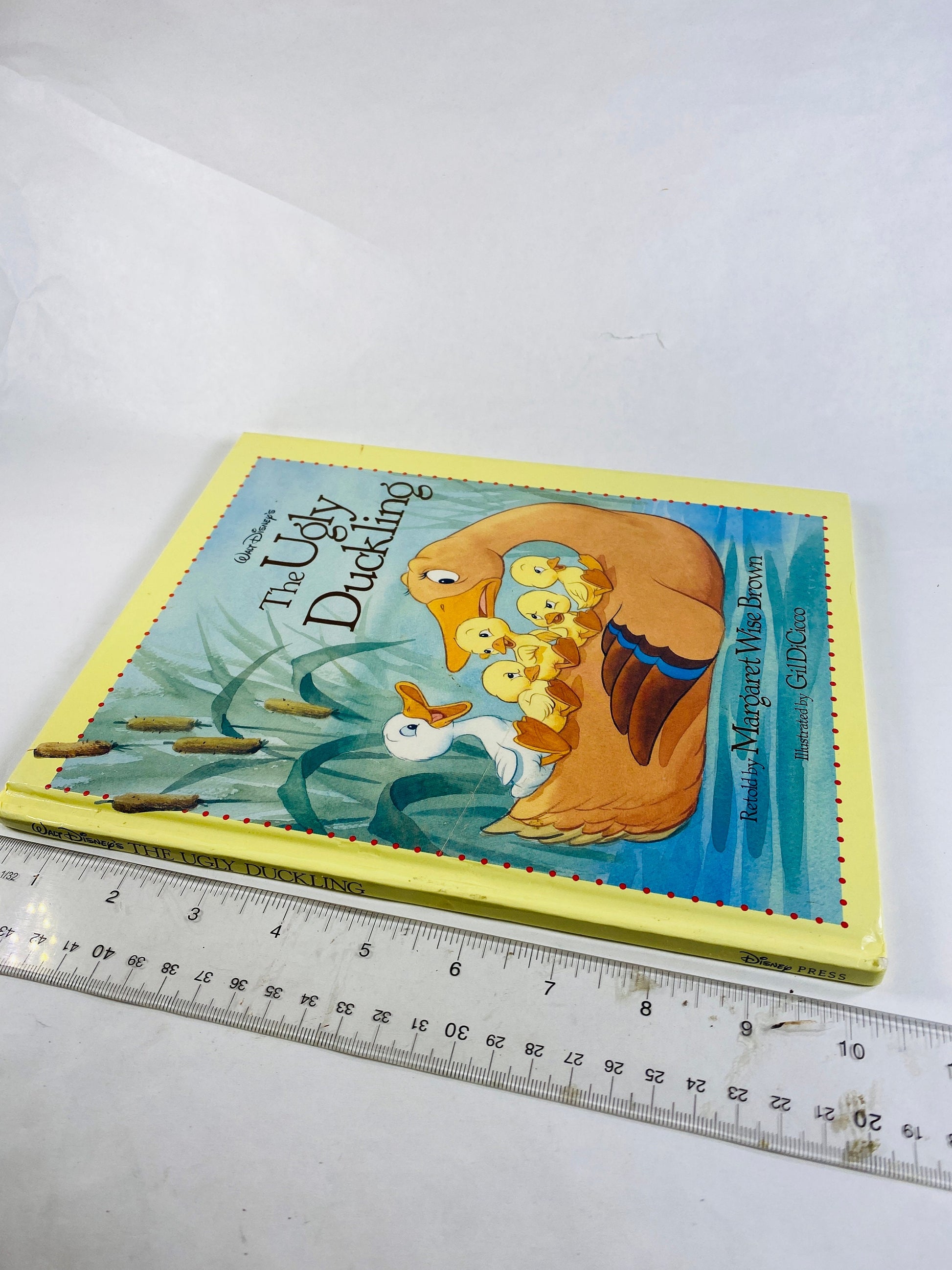 Ugly Duckling vintage book retold by Margaret Wise Brown Walt Disney circa 1994. Easter Basket gift Children nursery decor