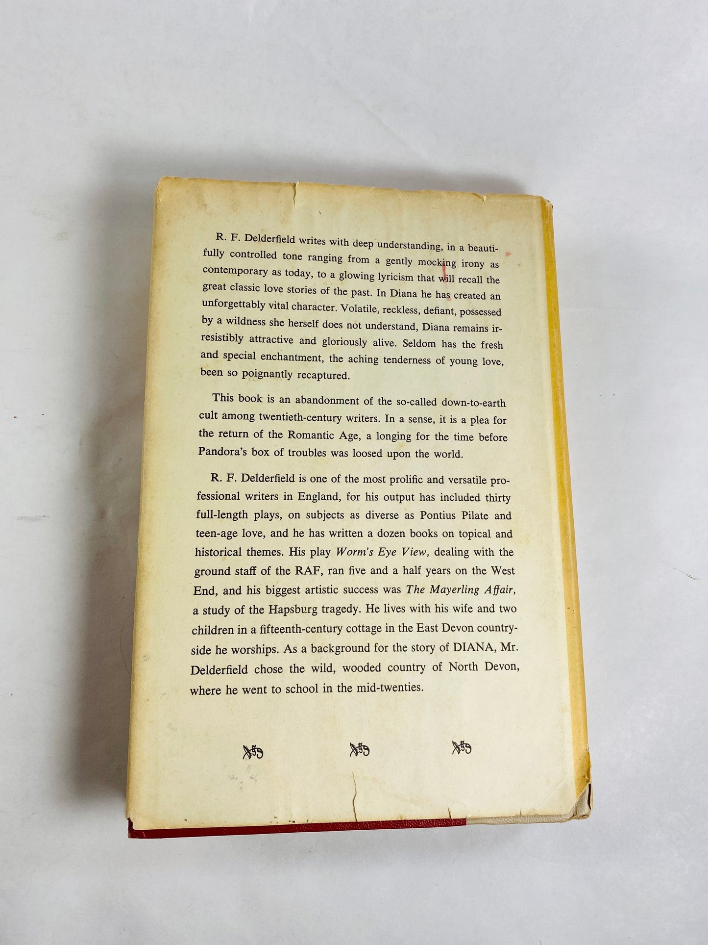 Diana Vintage Book circa 1960 by RF Delderfield basis for BBC series about love, redemption and friendship