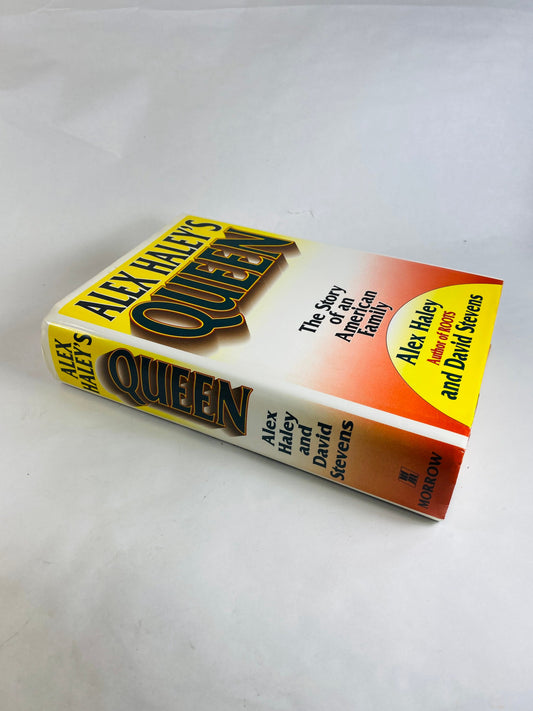 Queen Vintage book by Alex Haley, author of RootsCollectible piece of important literature with dust jacket circa 1992.
