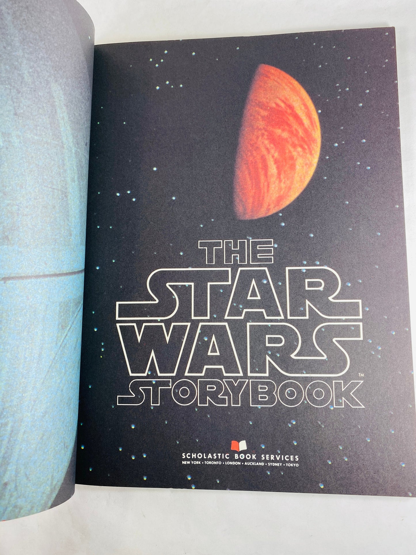 Star Wars vintage paperback story book with photographs circa 1980 George Lucas Luke Skywalker Jedi Knights R2D2