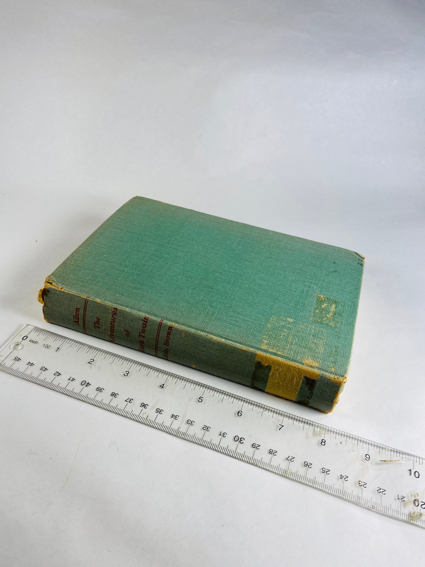 Mark Twain's biography vintage book by Jerry Allen circa 1954 FIRST EDITION green cloth binding