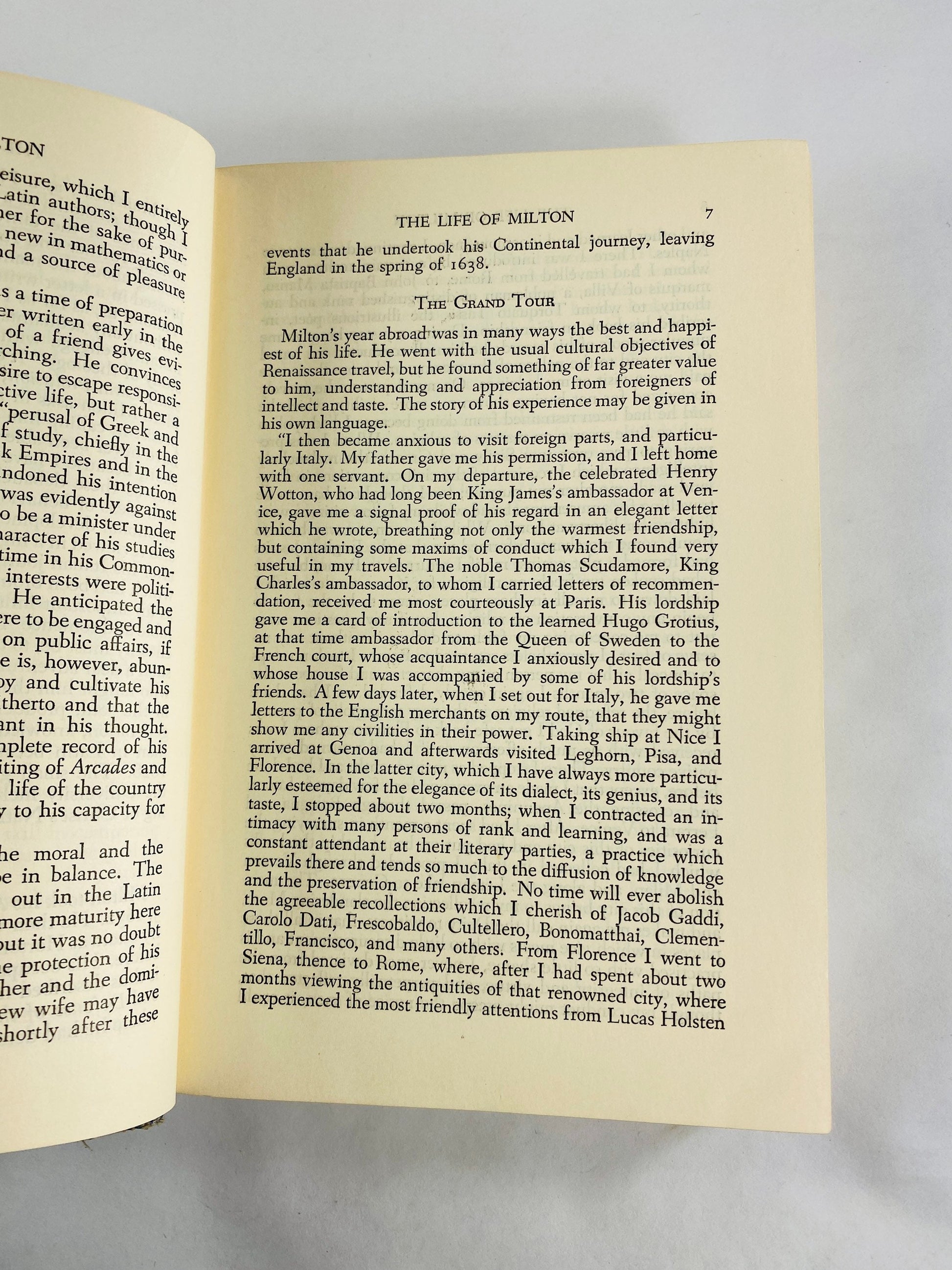 1936 Paradise Lost by John Milton blue vintage book of poetry home bookshelf decor. Poor Condition- notes written inside.