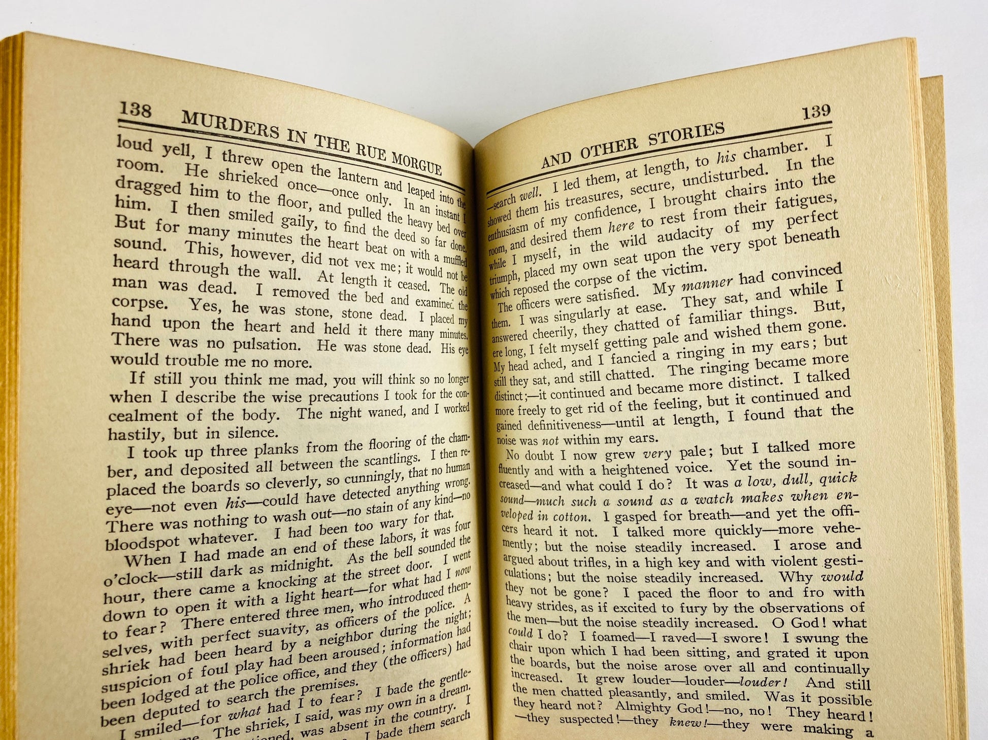Edgar Allan Poe vintage book of Murder in the Rue Morgue & Tales GORGEOUS binding Assignation Tell-Tale Heart William Wilson Patina Blue