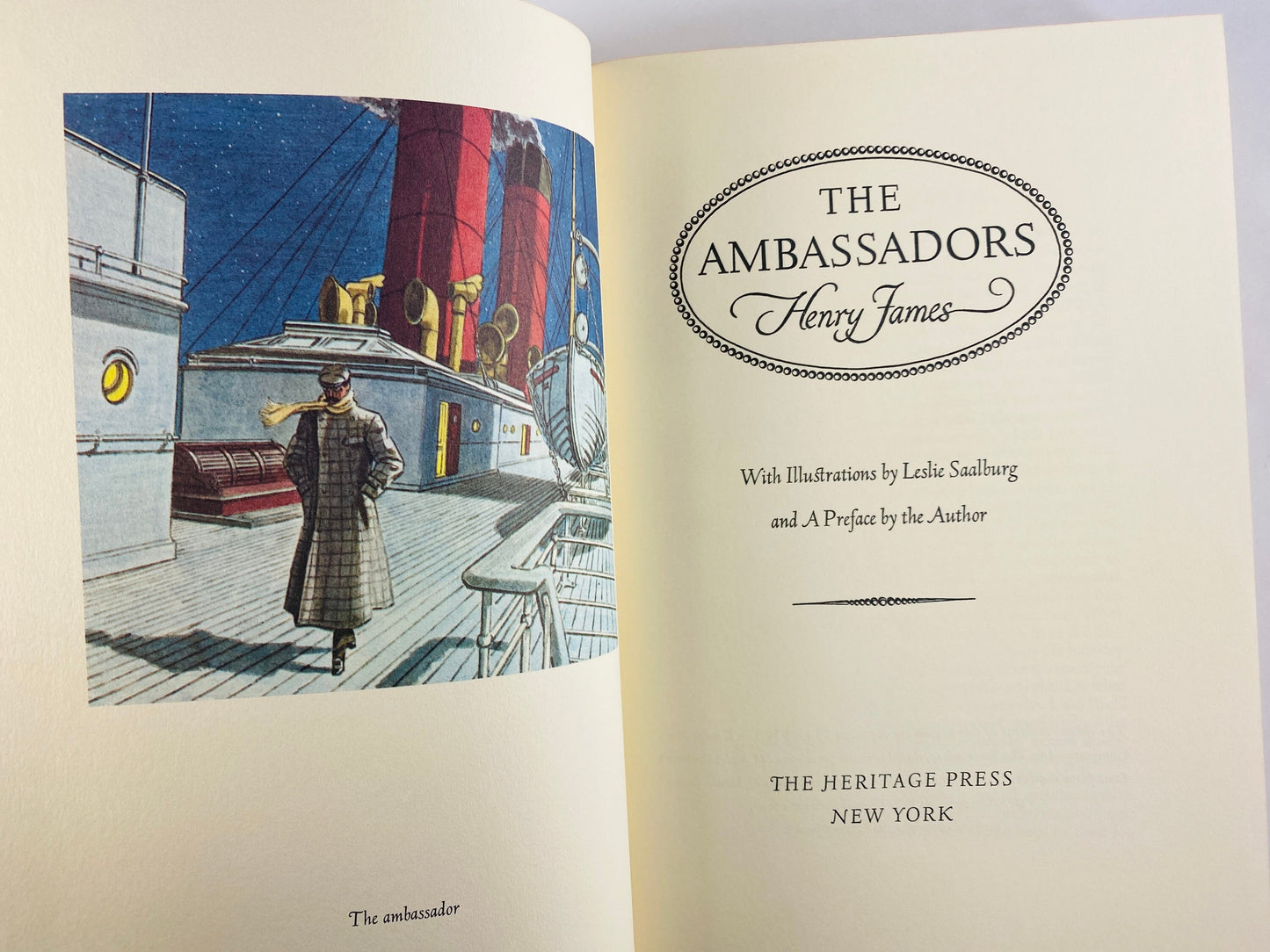 1963 Henry James The Ambassadors LARGE vintage Heritage Press book Dark comedy