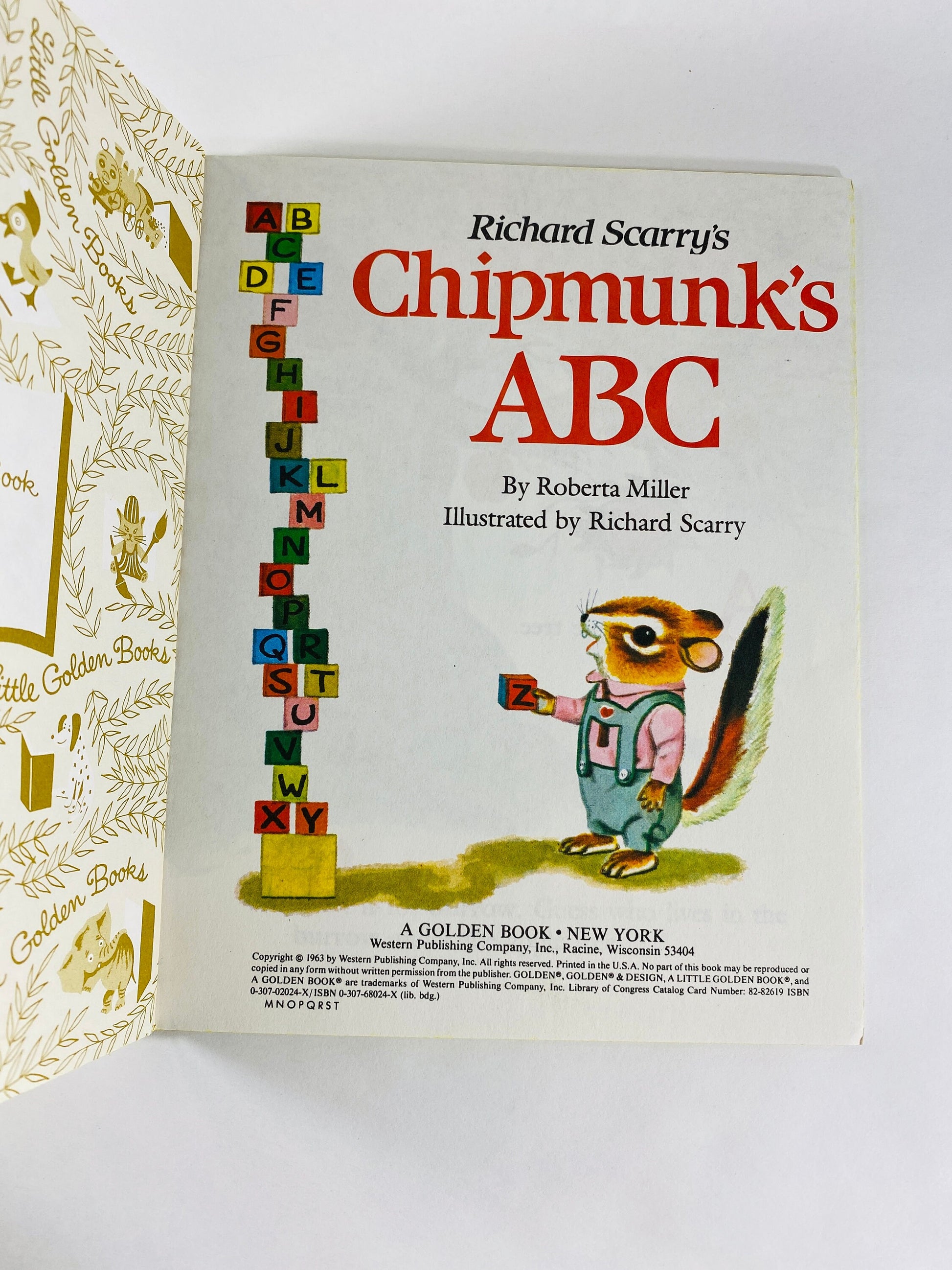 vintage Little Golden Books Richard Scarry Chipmunk's ABC Scuffy Tawn Scrawny Lion Tenggren Bambi