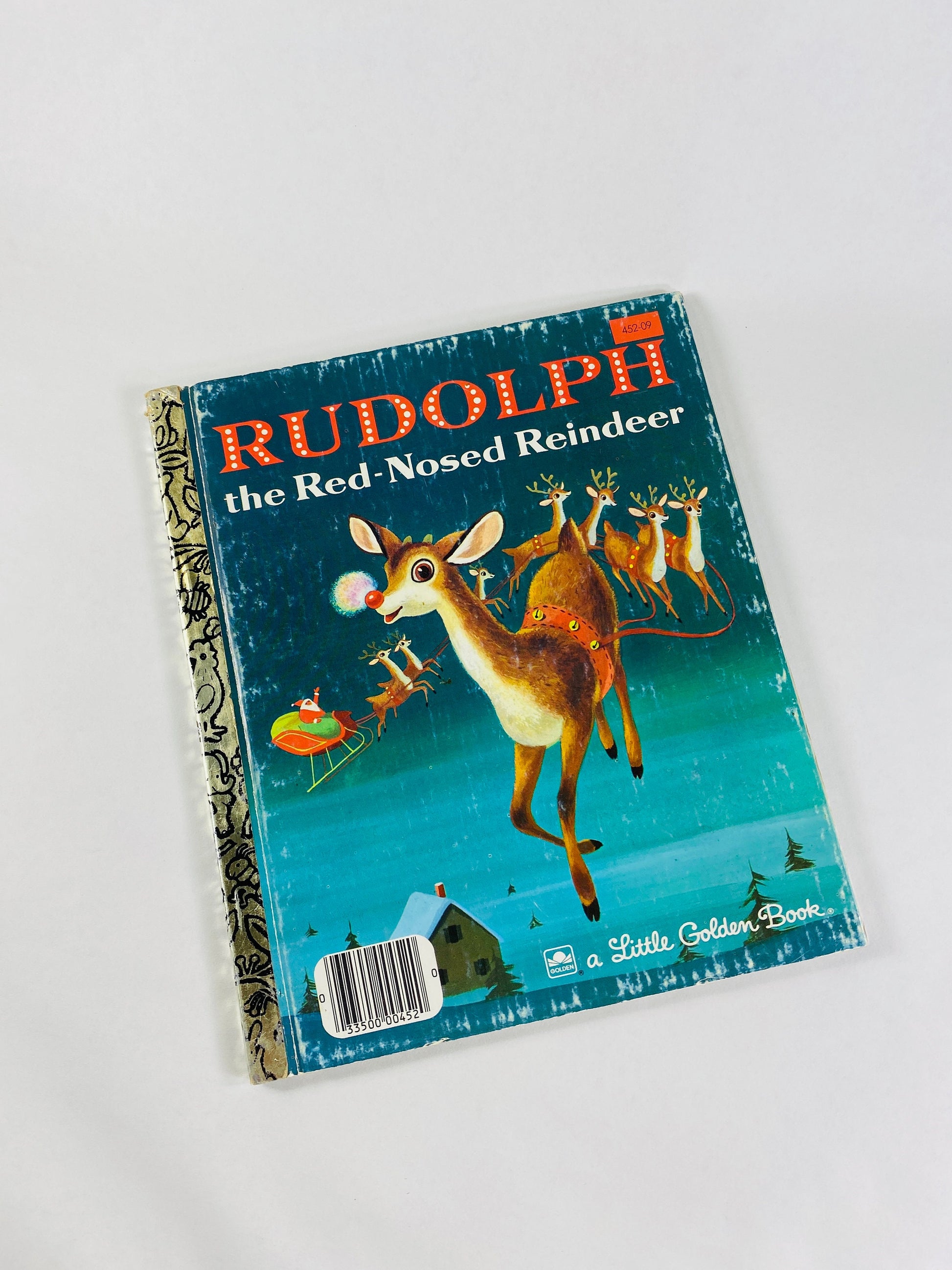 Vintage Little Golden Books Rudolph the Red-Nosed Reindeer We Like Kindergarten Prayers for Children Bambi