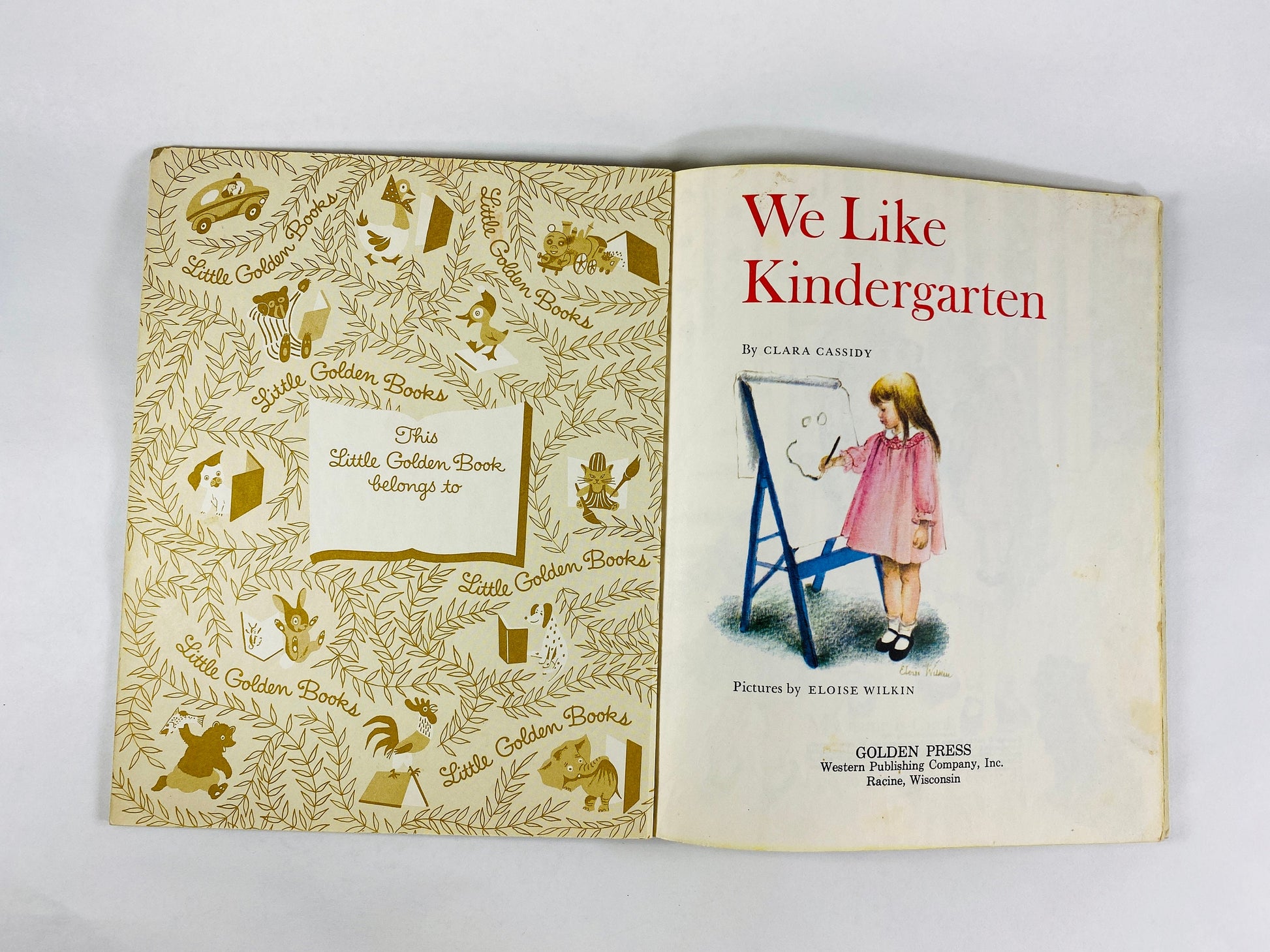 Vintage Little Golden Books Rudolph the Red-Nosed Reindeer We Like Kindergarten Prayers for Children Bambi